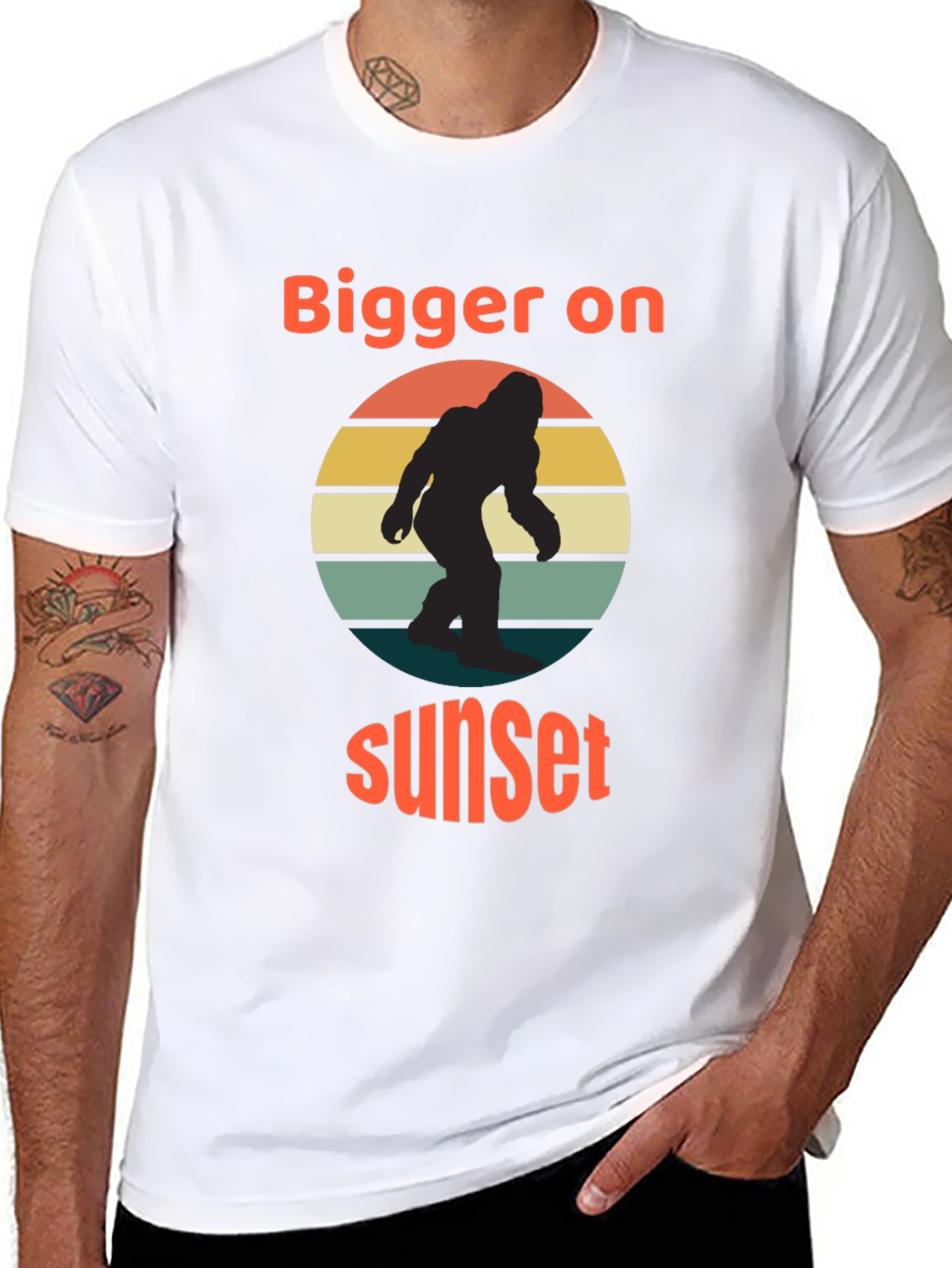 Bigger on Sunset Bigfoot T-Shirt