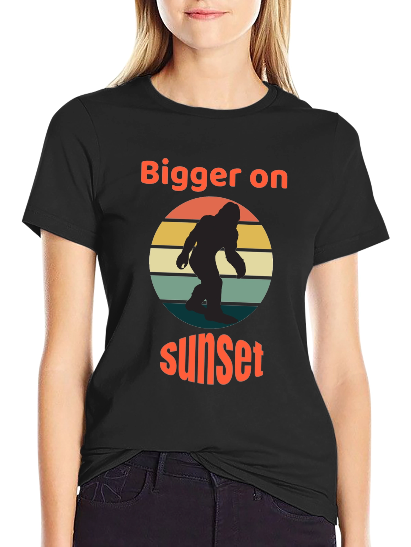 Bigger on Sunset Bigfoot T-Shirt