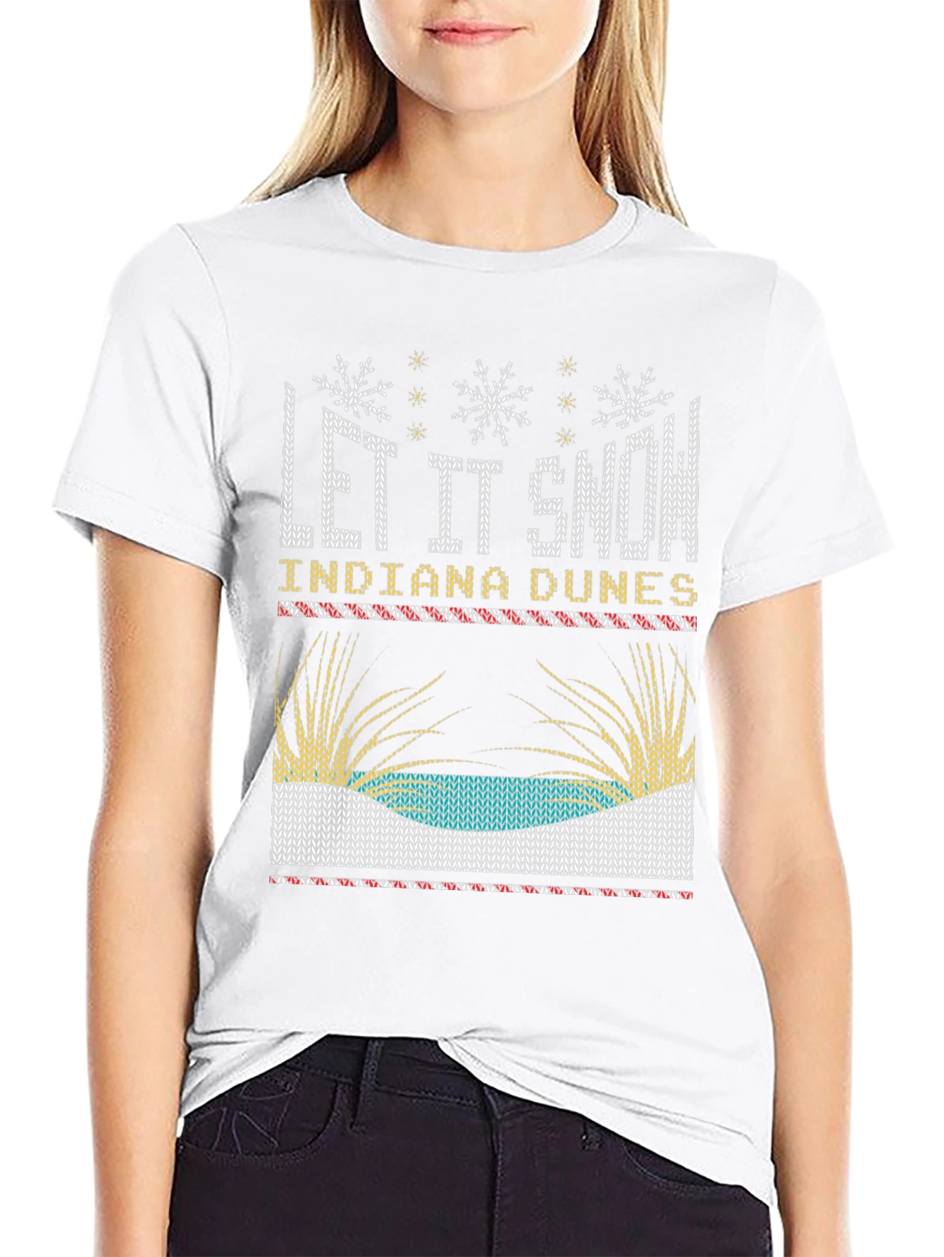 Indiana Dunes Let It Snow Novelty T-Shirt