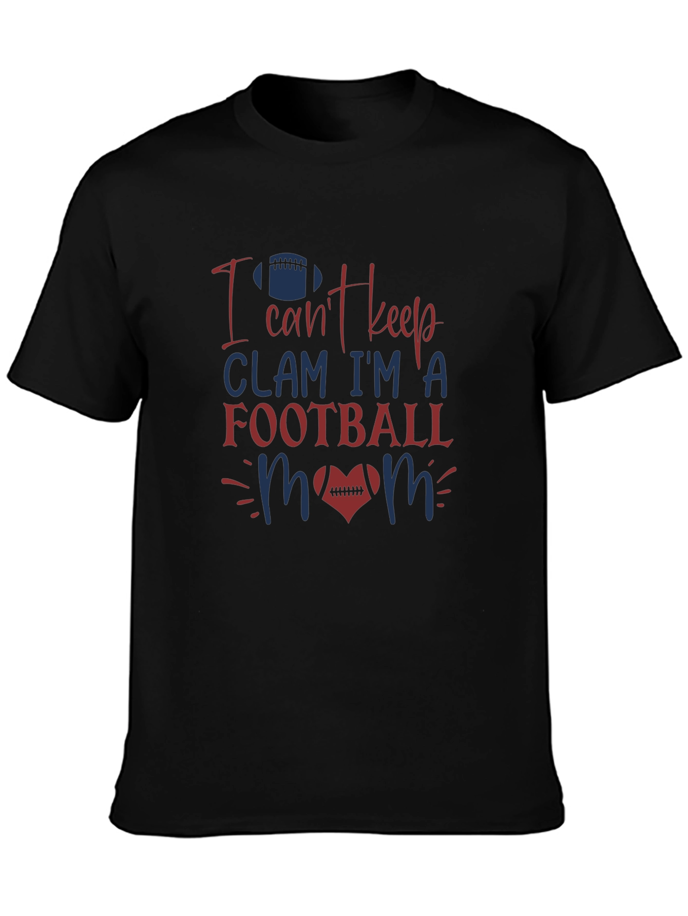 Football Mom Graphic Tee - Sporty Fan Apparel