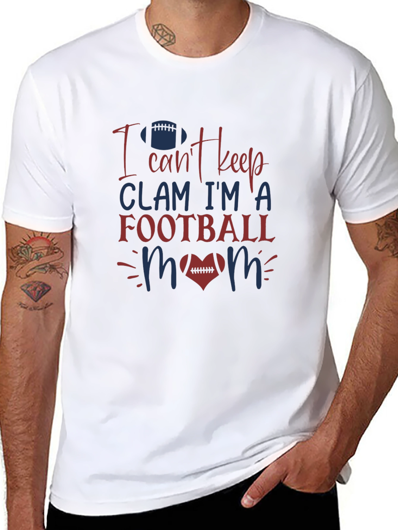 Football Mom Graphic Tee - Sporty Fan Apparel