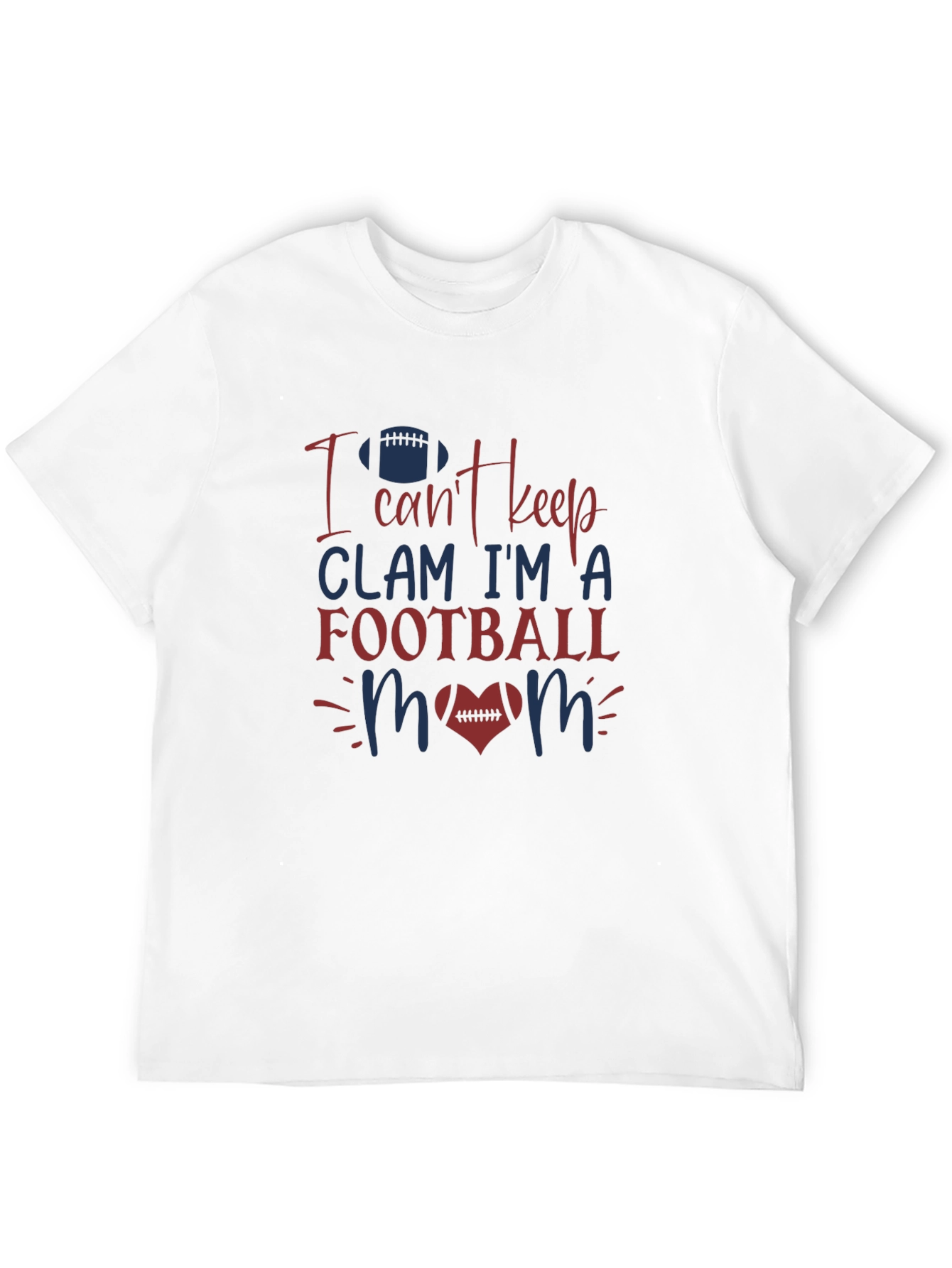 Football Mom Graphic Tee - Sporty Fan Apparel