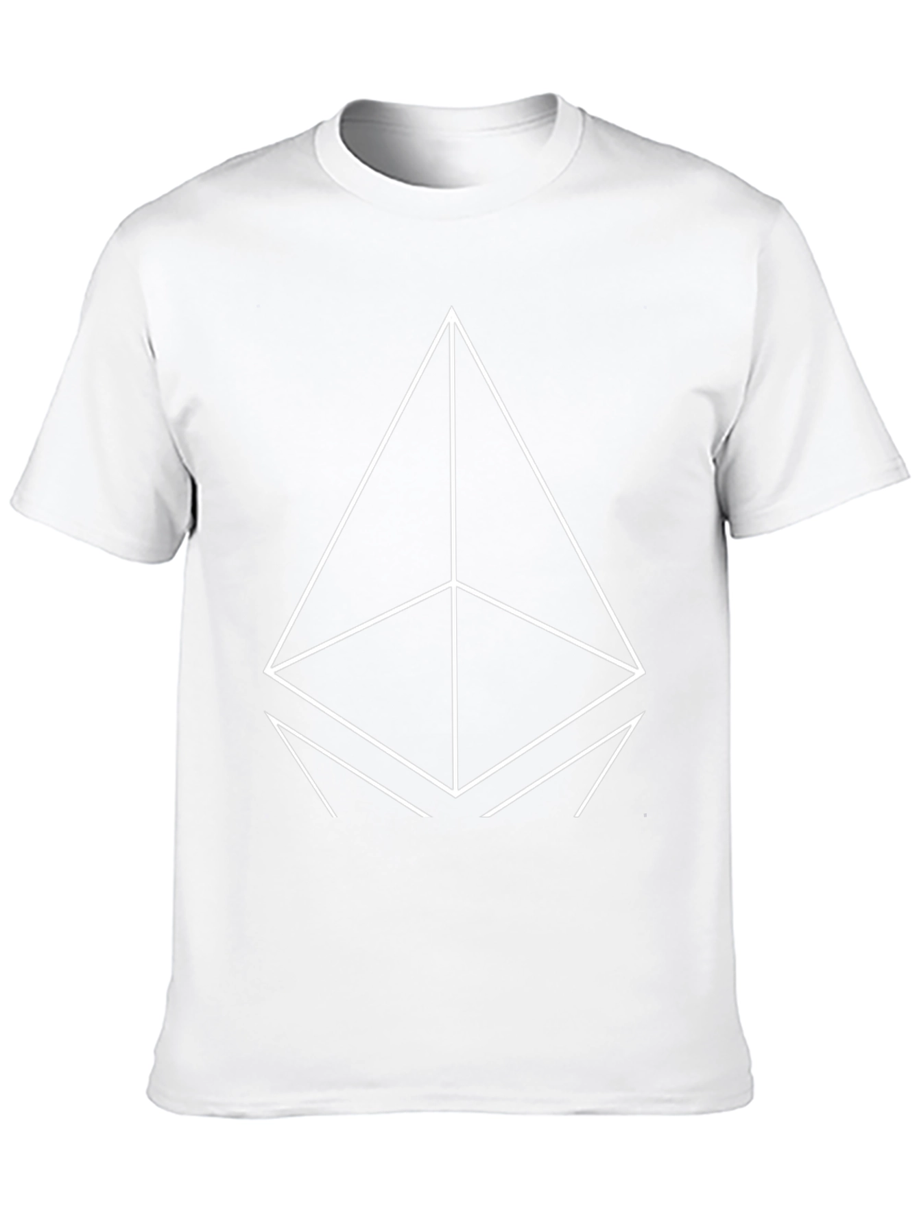 Geometric Print Black T-Shirt - Modern Casual Wear