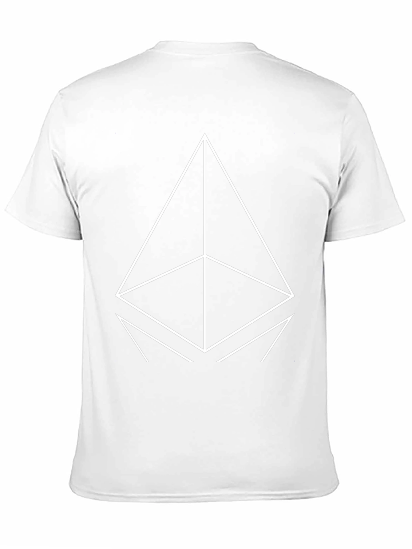Geometric Print Black T-Shirt - Modern Casual Wear