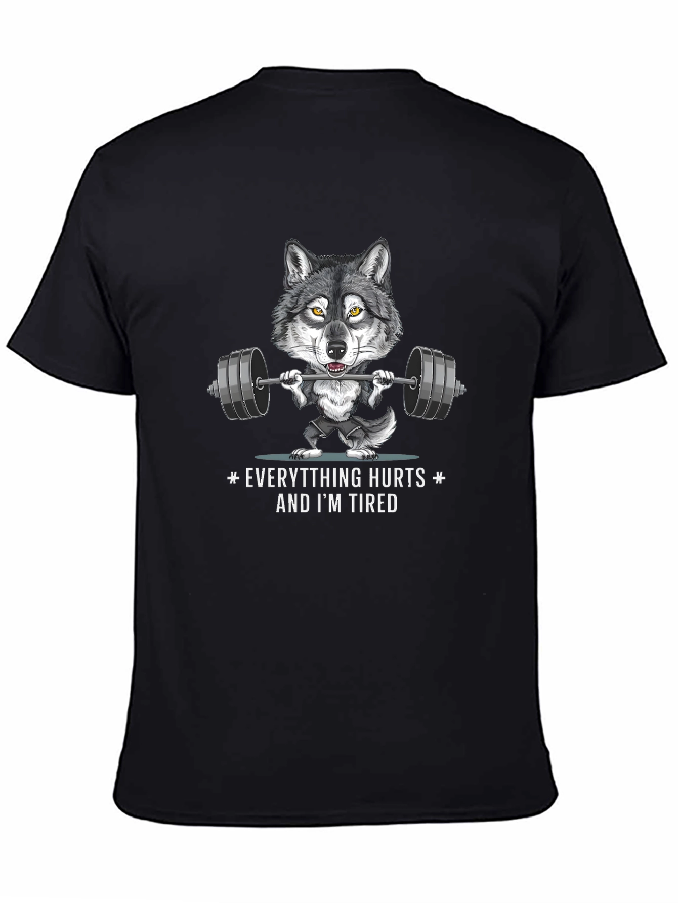 Wolf Workout T-Shirt - Funny Gym Graphic Tee