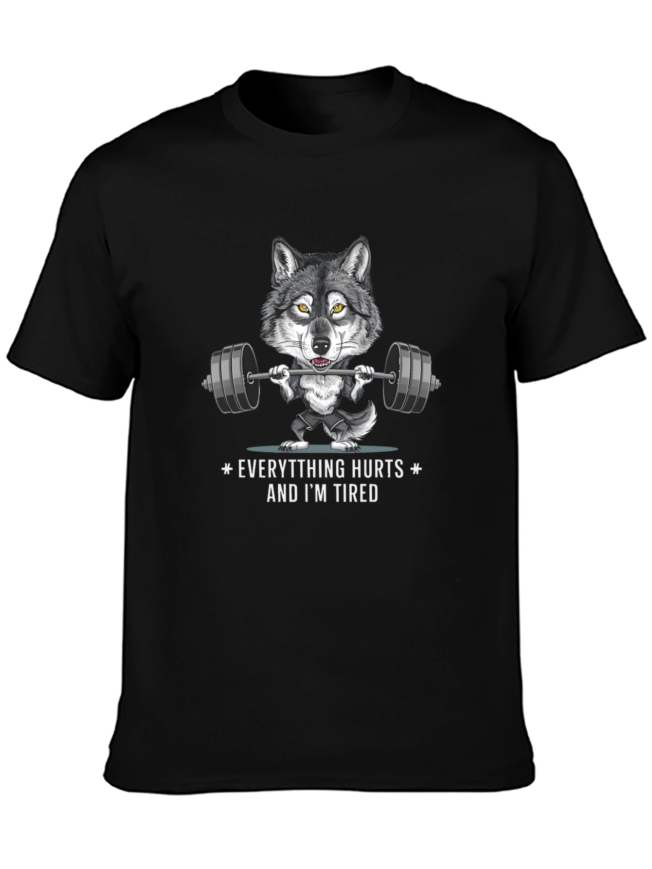 Wolf Workout T-Shirt - Funny Gym Graphic Tee