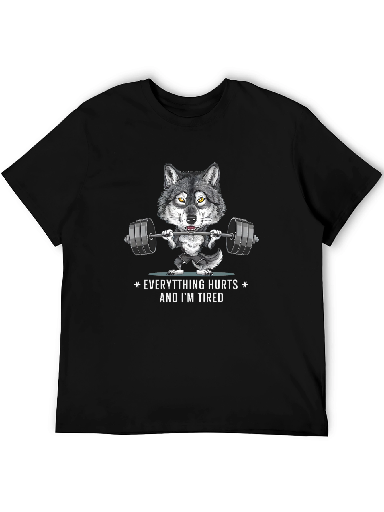 Wolf Workout T-Shirt - Funny Gym Graphic Tee