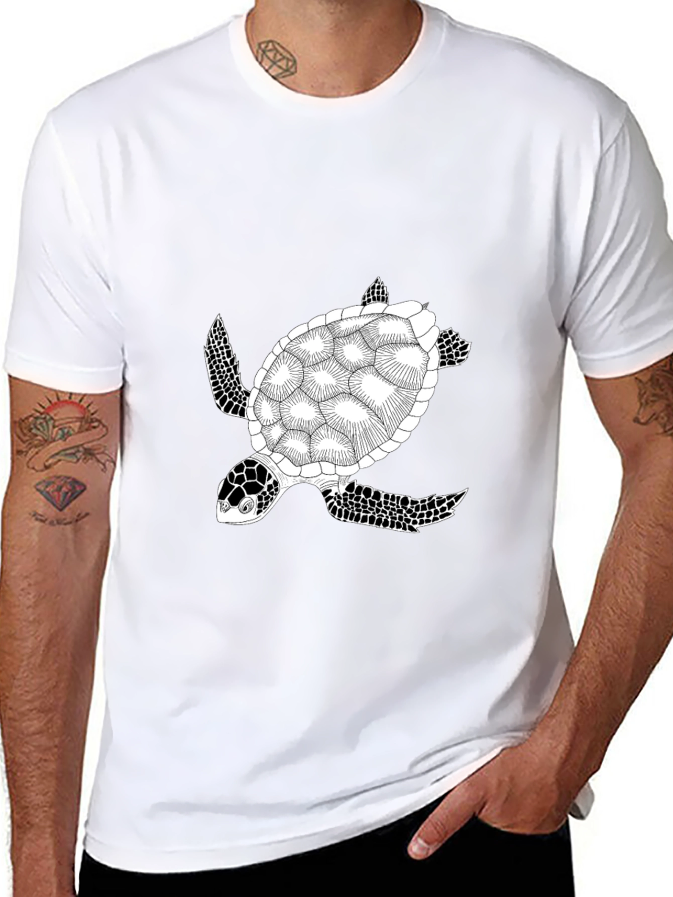 Black Turtle Graphic Tee
