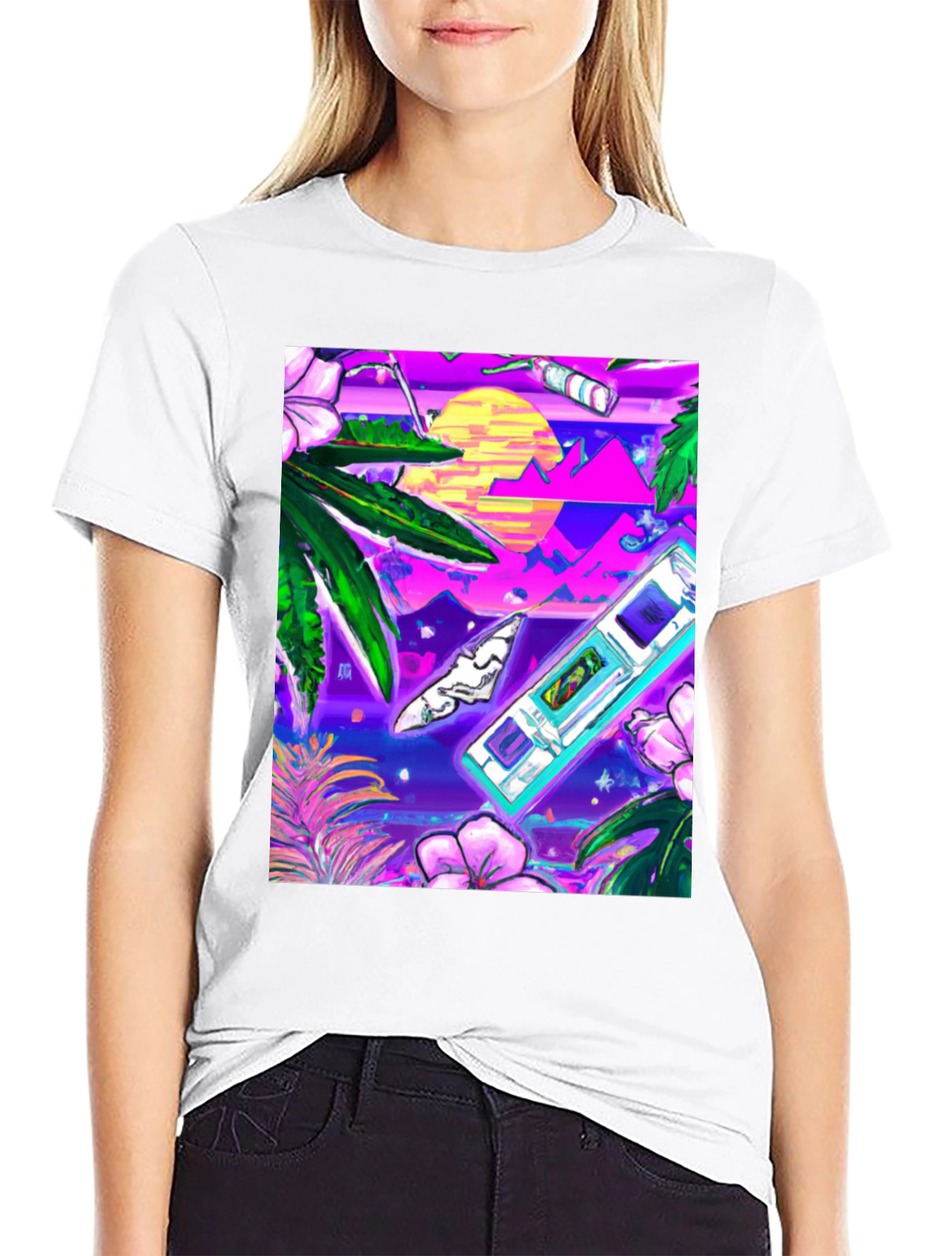 Vaporwave T-Shirt - Retro Gaming Style