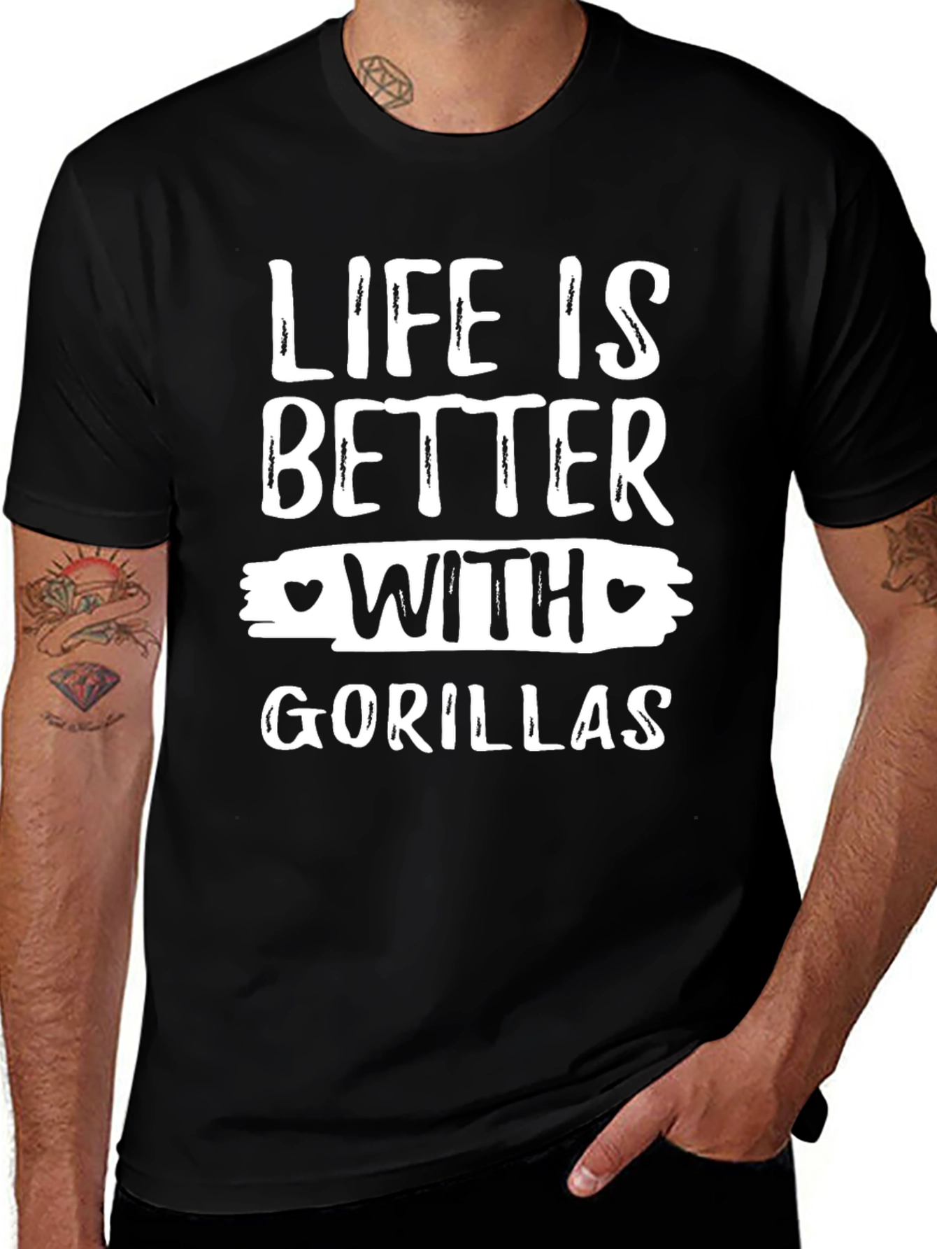 Life is Better with Gorillas T-Shirt