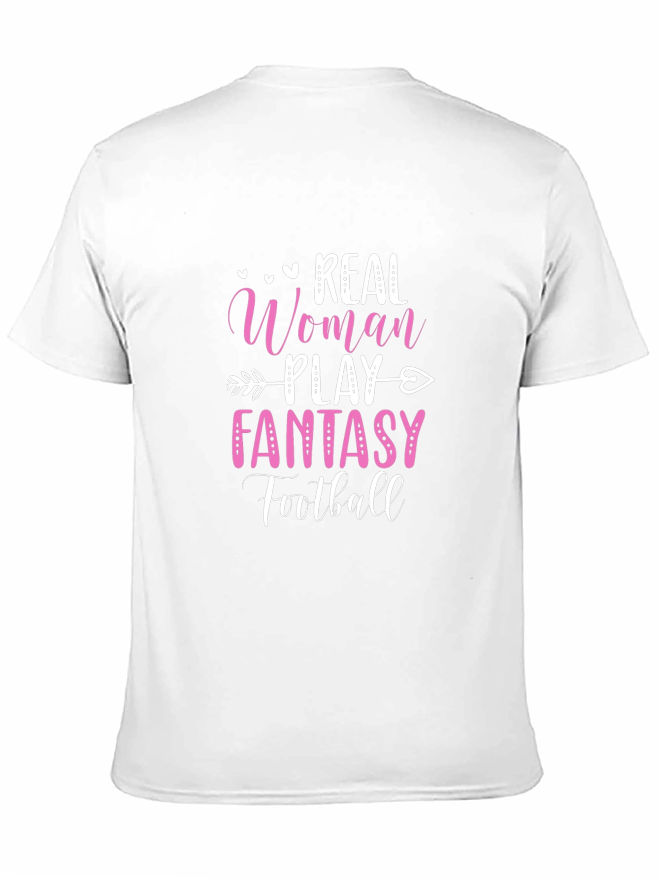 Real Woman Play Fantasy Football Graphic Tee