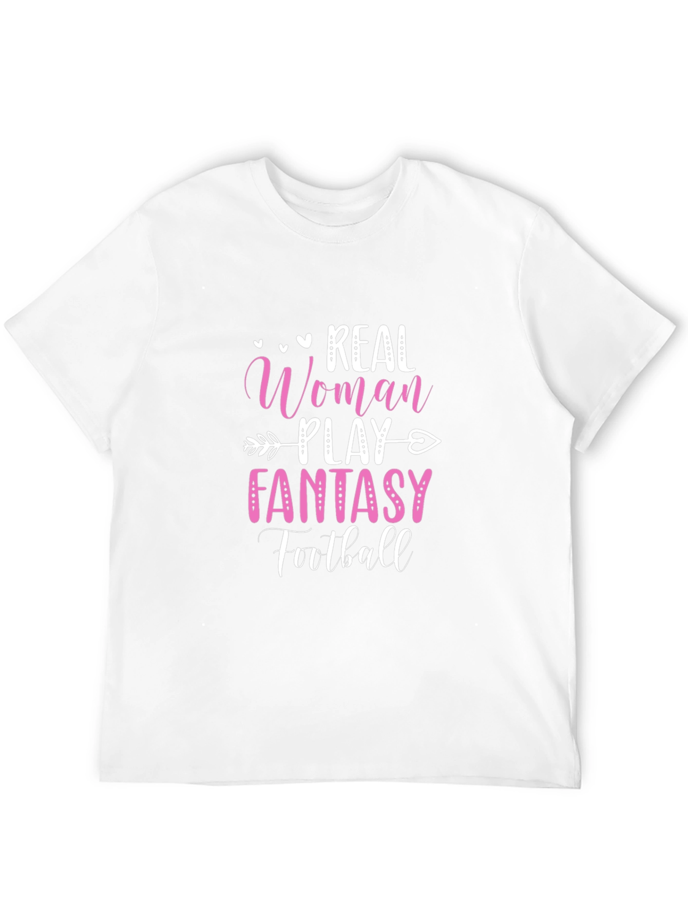 Real Woman Play Fantasy Football Graphic Tee