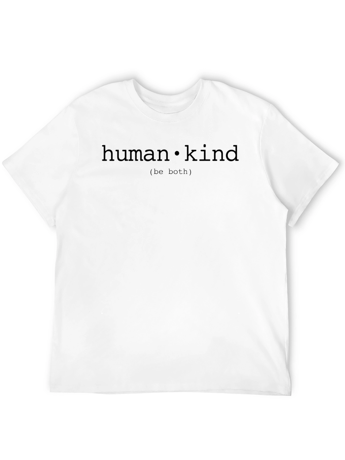 Human Kind Be Both Black Graphic Tee