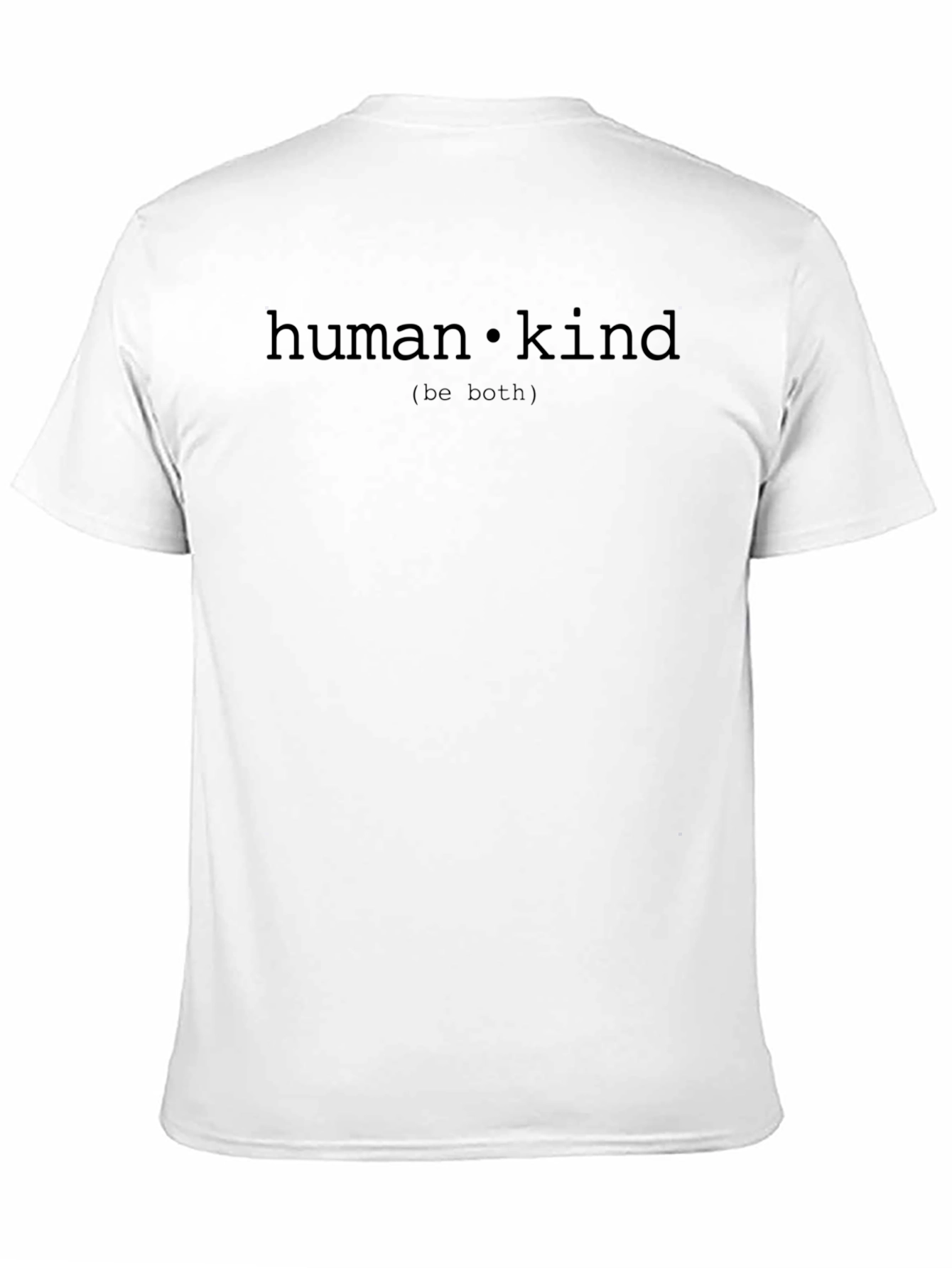 Human Kind Be Both Black Graphic Tee