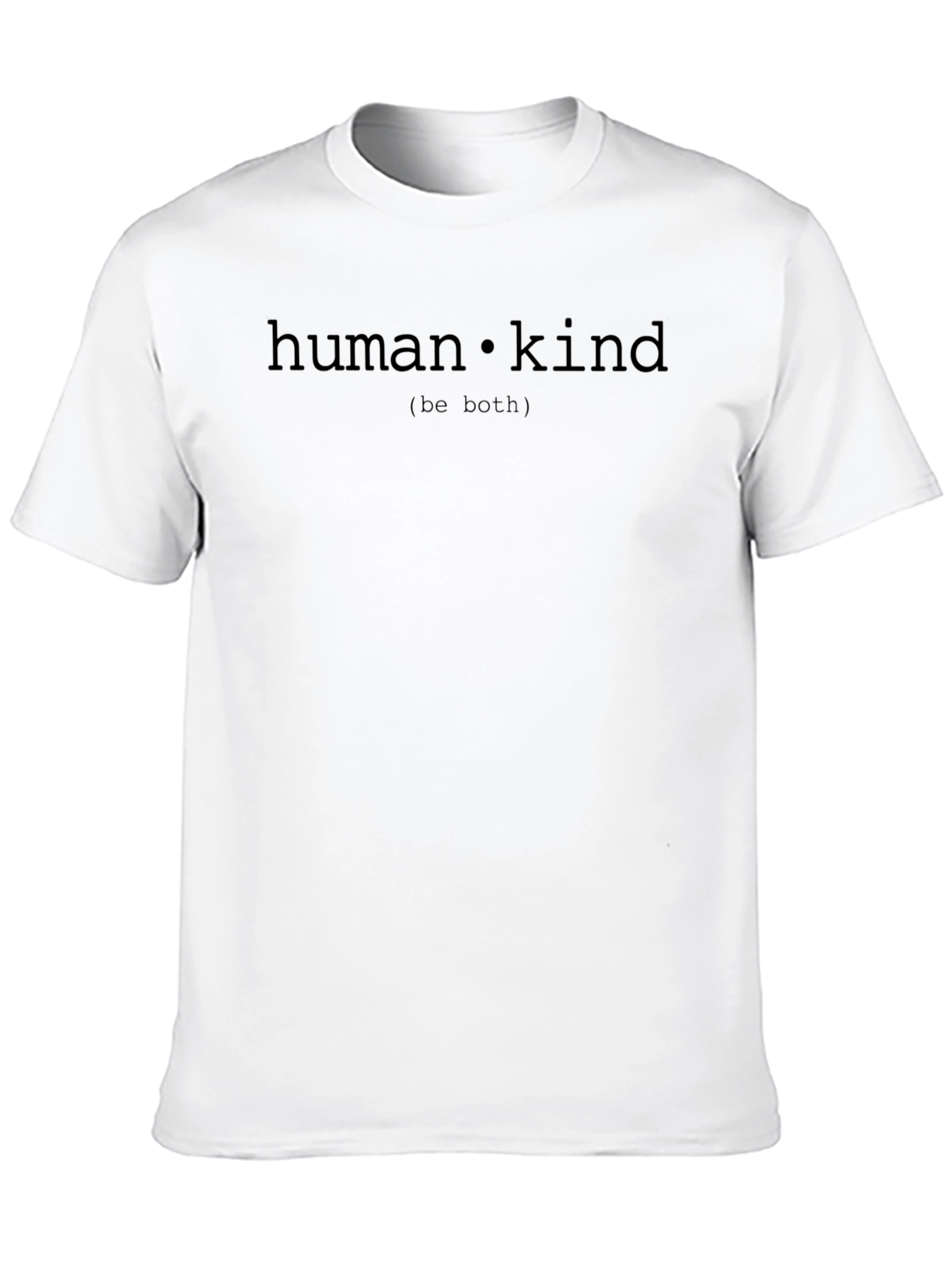 Human Kind Be Both Black Graphic Tee