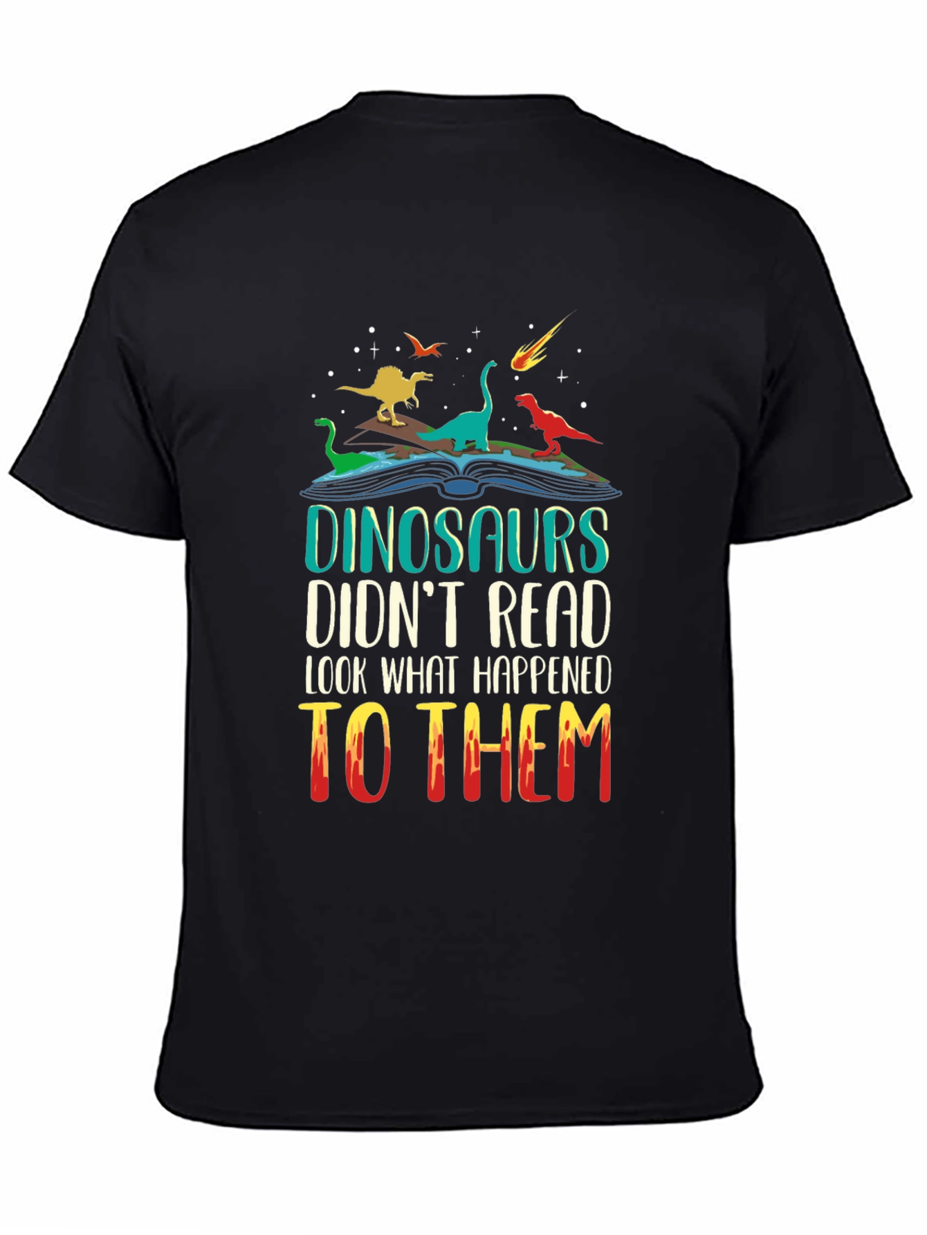 Dinosaurs Reading T-Shirt - Funny Dino Lover Tee
