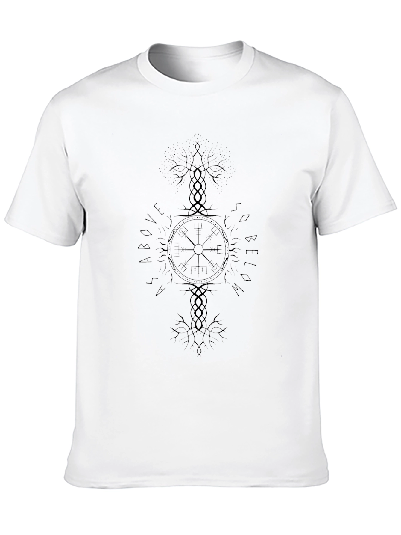 Yggdrasil Vegvisir T-Shirt - Viking Compass