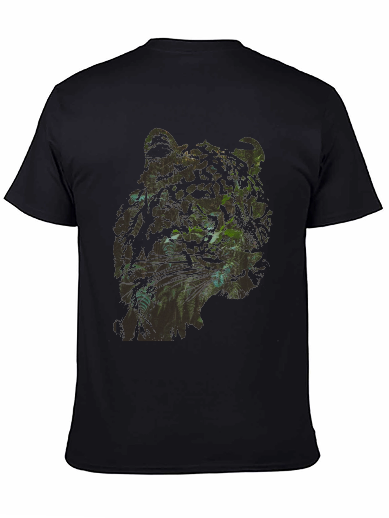 Jungle Cat Graphic T-Shirt - Black