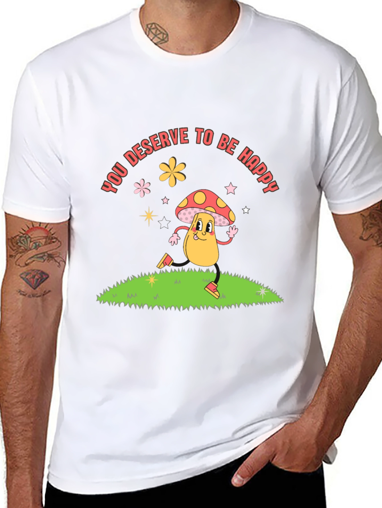 You Deserve to be Happy Graphic Tee