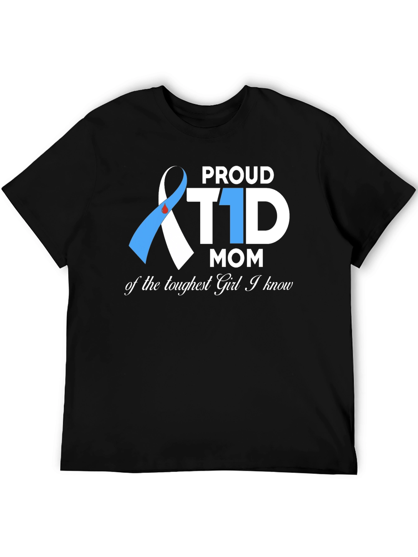 Proud T1D Mom Graphic Tee - Diabetes Awareness
