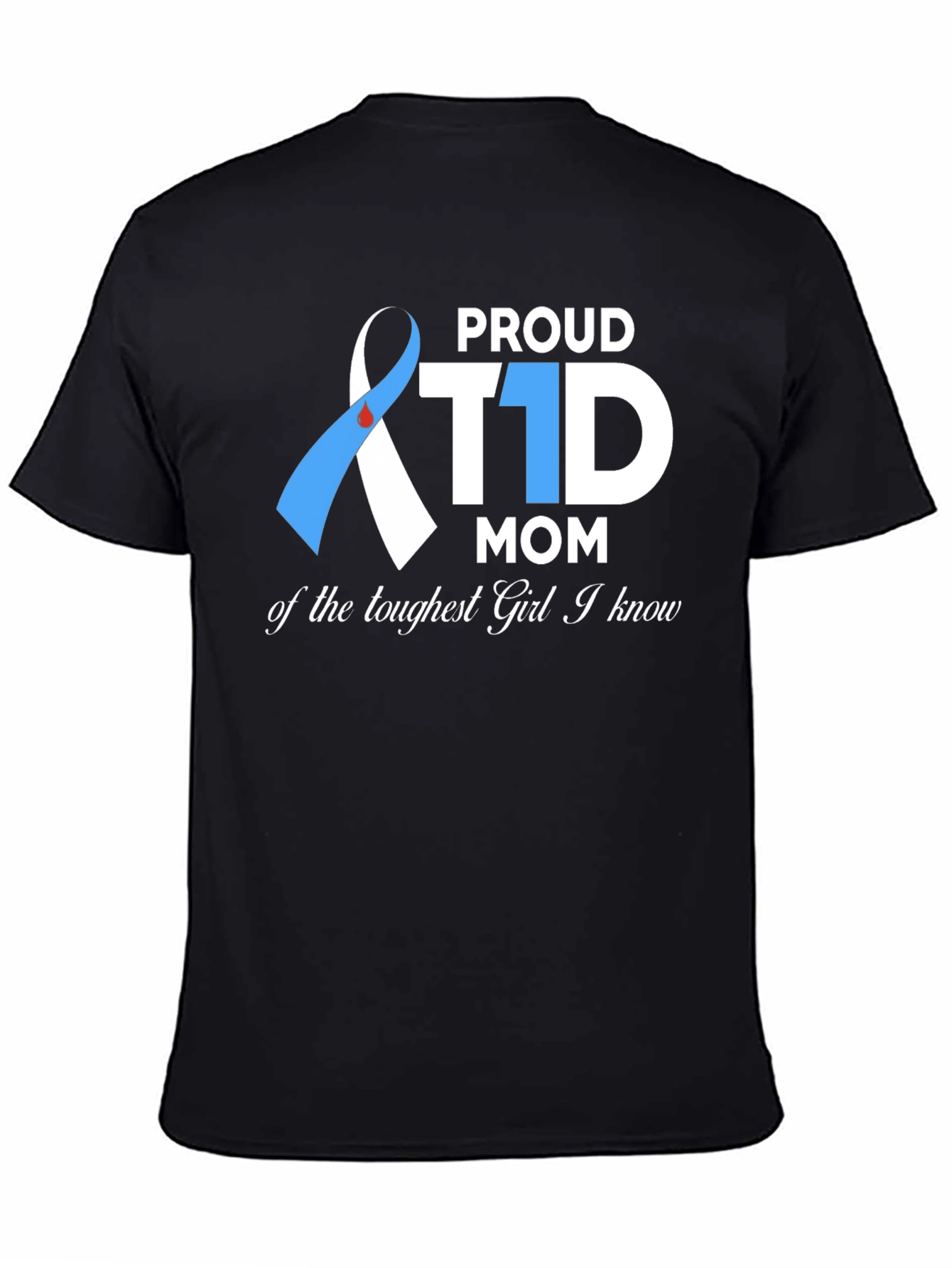 Proud T1D Mom Graphic Tee - Diabetes Awareness