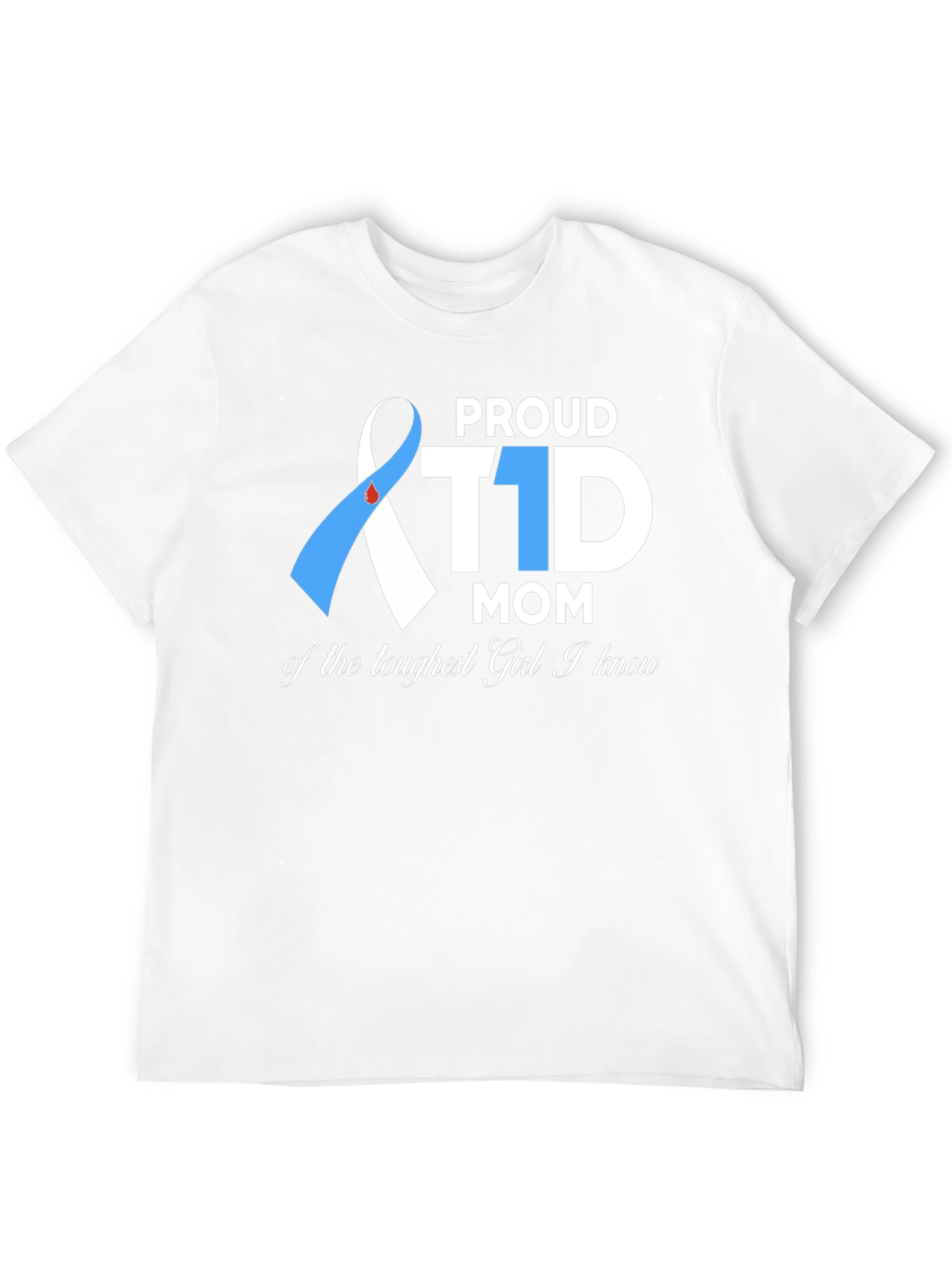 Proud T1D Mom Graphic Tee - Diabetes Awareness