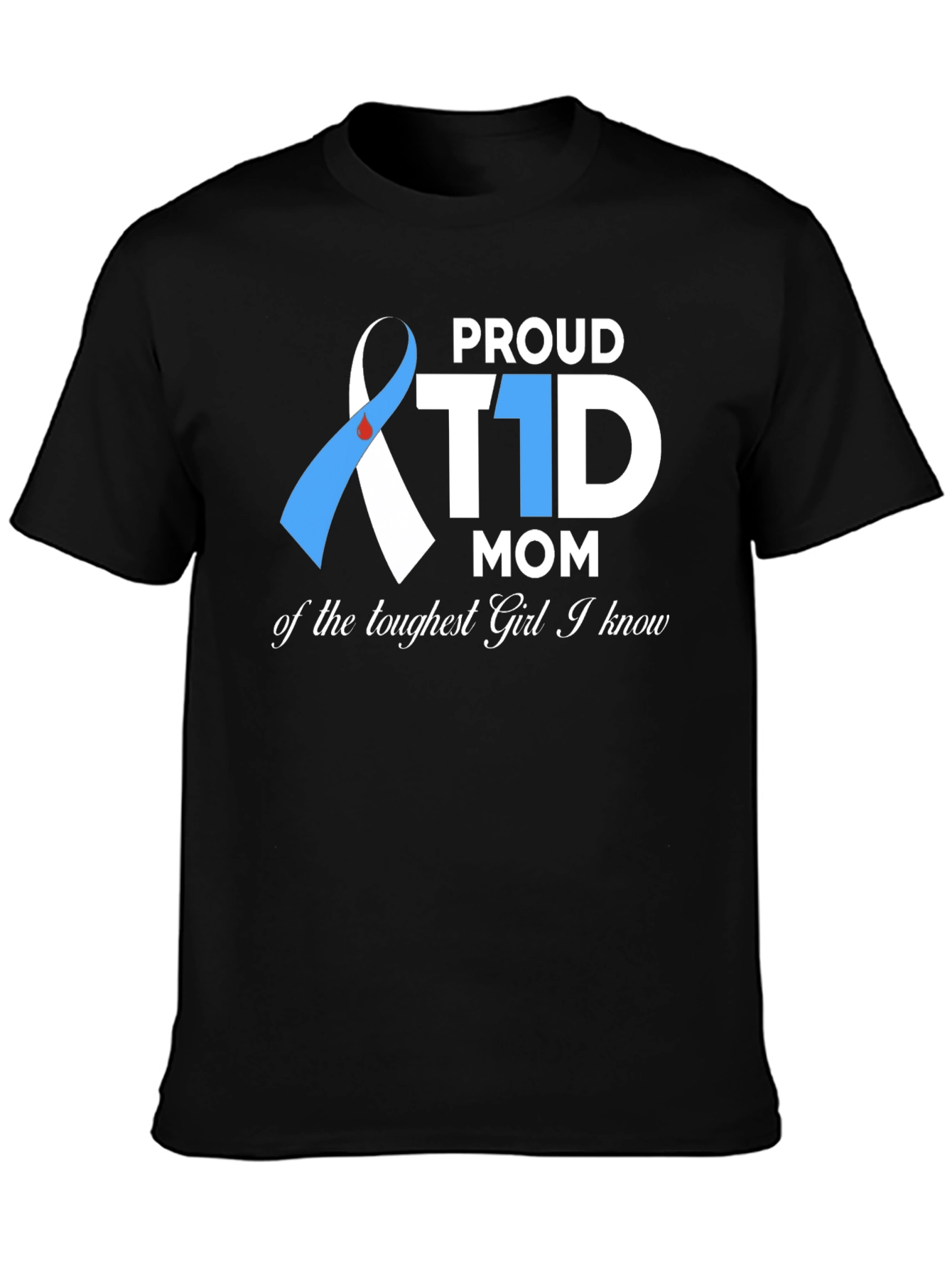 Proud T1D Mom Graphic Tee - Diabetes Awareness