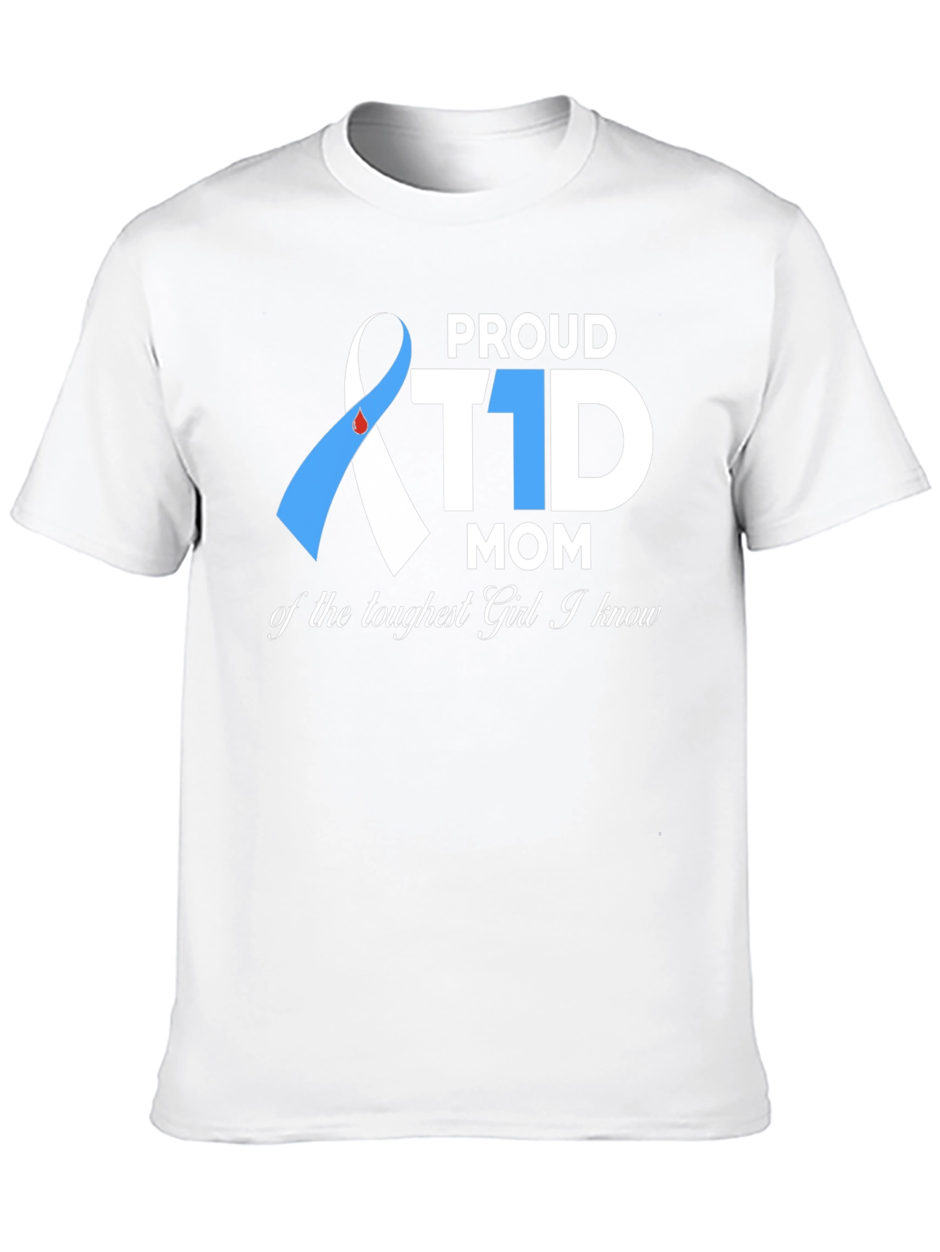 Proud T1D Mom Graphic Tee - Diabetes Awareness