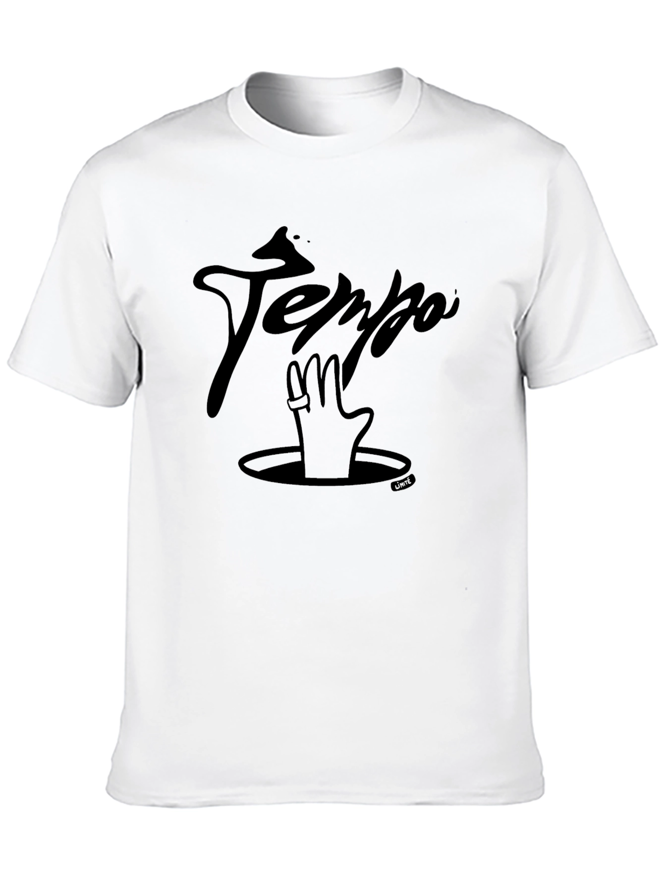 Tempo Graphic T-Shirt - Sleek Black Cotton Tee