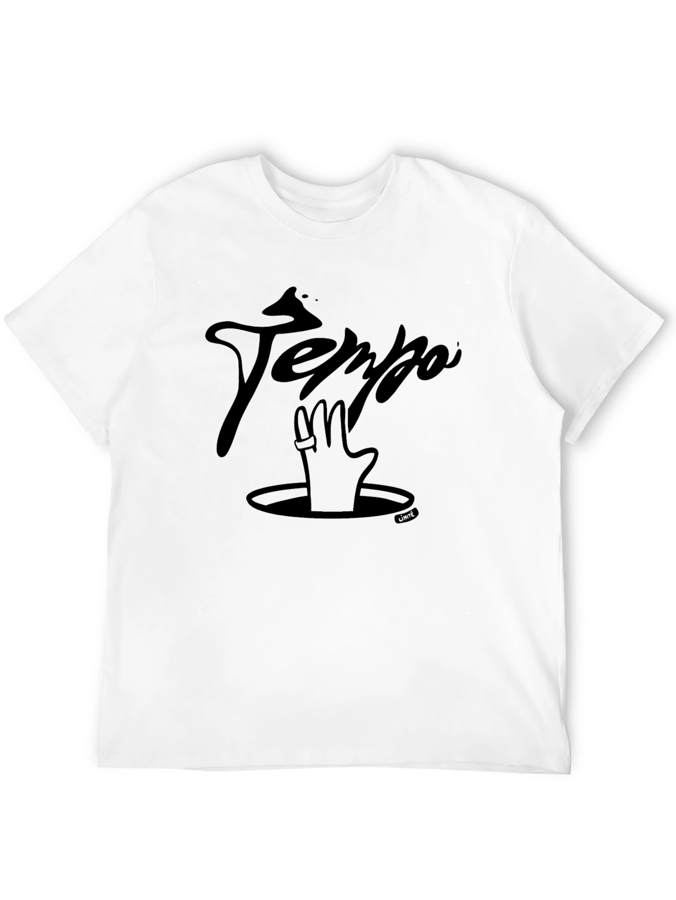 Tempo Graphic T-Shirt - Sleek Black Cotton Tee