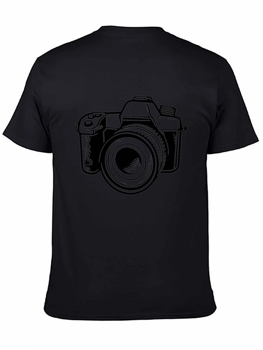 Black Camera Graphic Tee - Photographers Must-Have