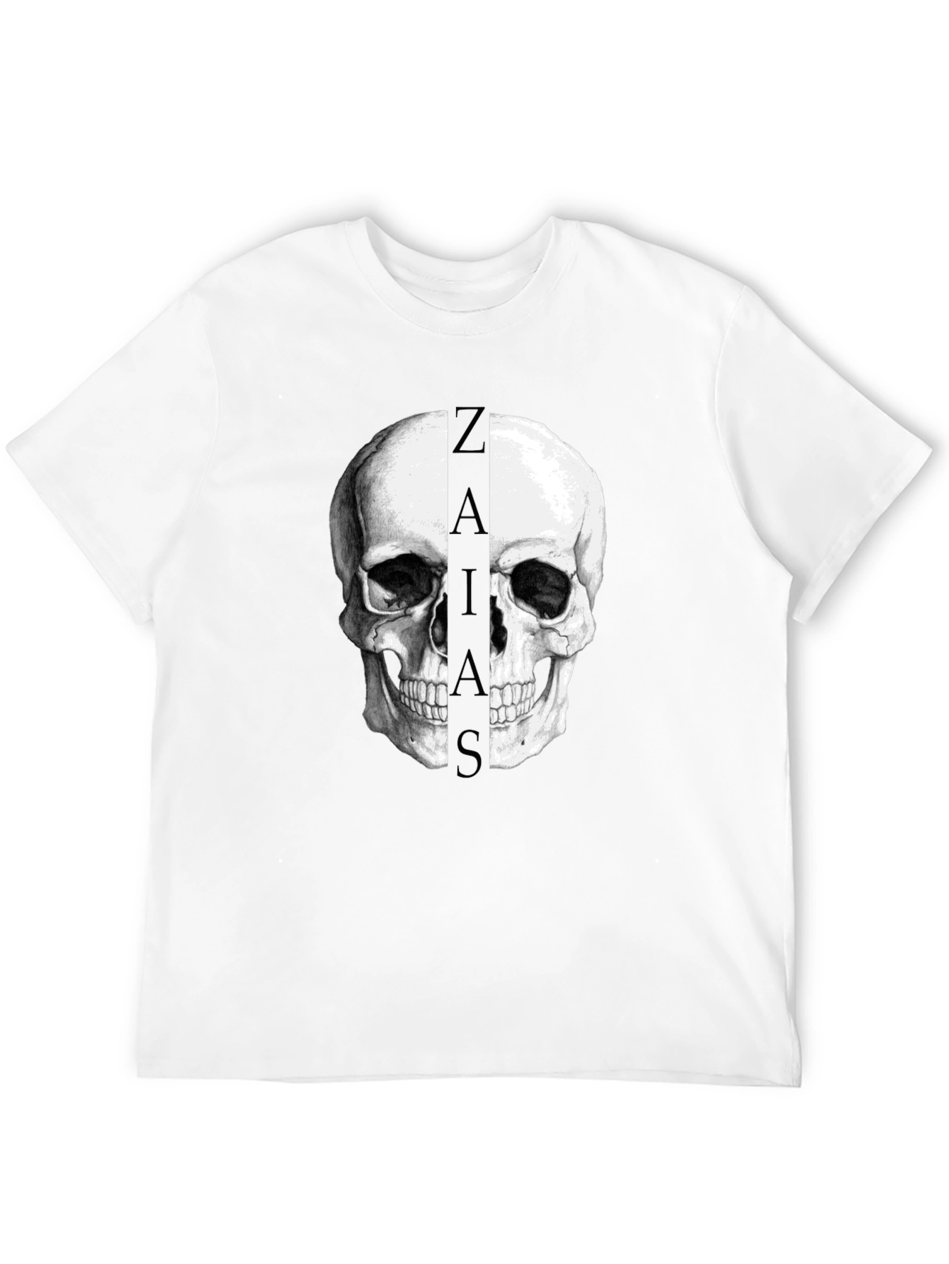 Skull Graphic Black T-Shirt - Zaias Print