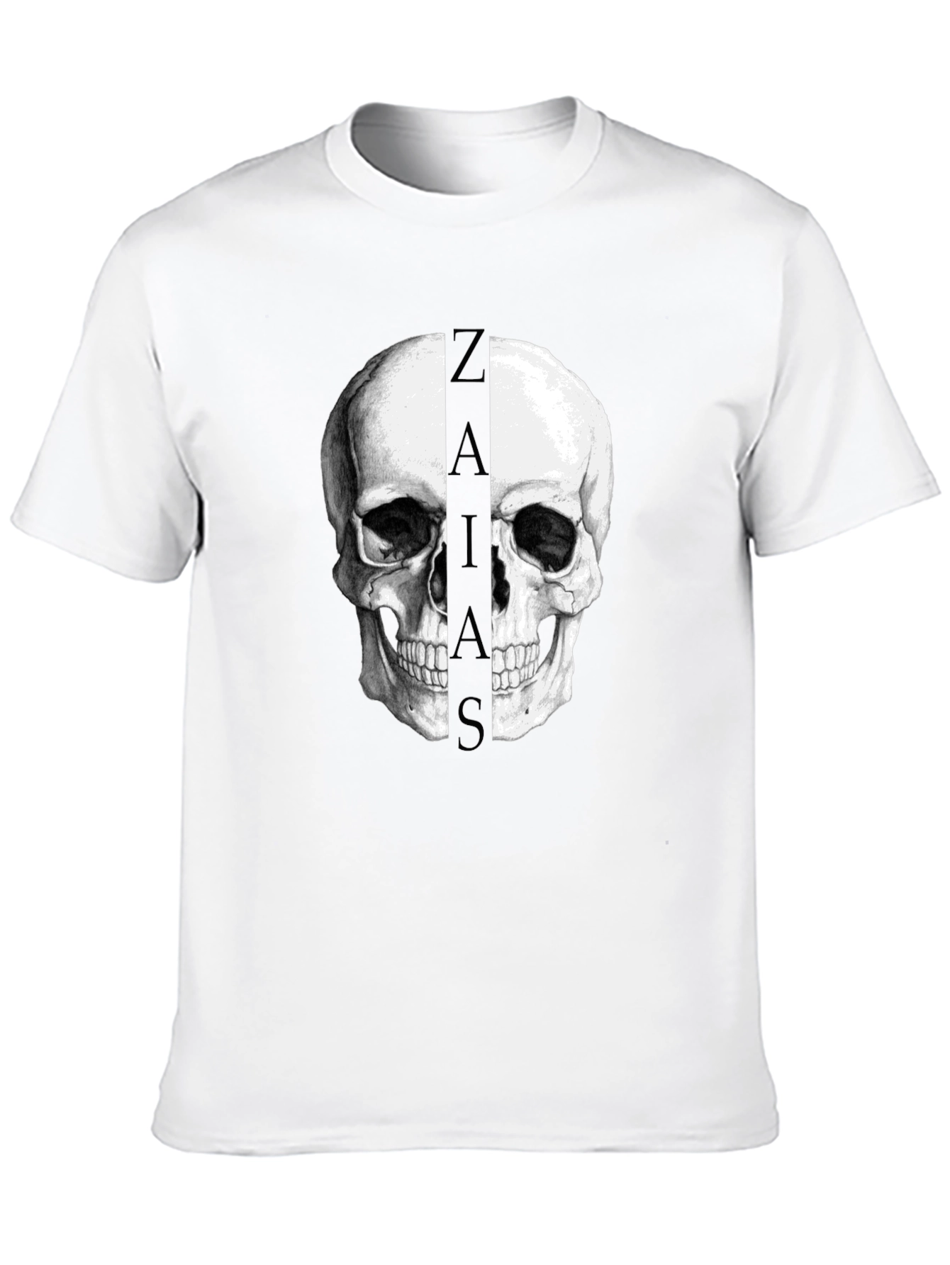 Skull Graphic Black T-Shirt - Zaias Print