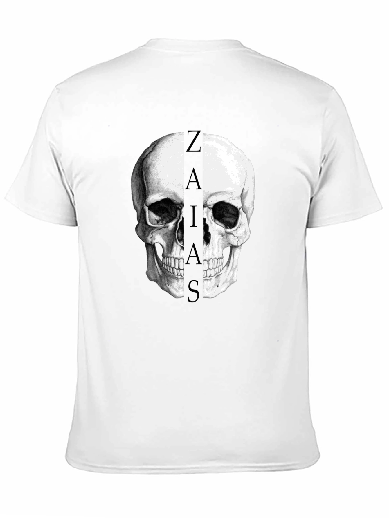 Skull Graphic Black T-Shirt - Zaias Print