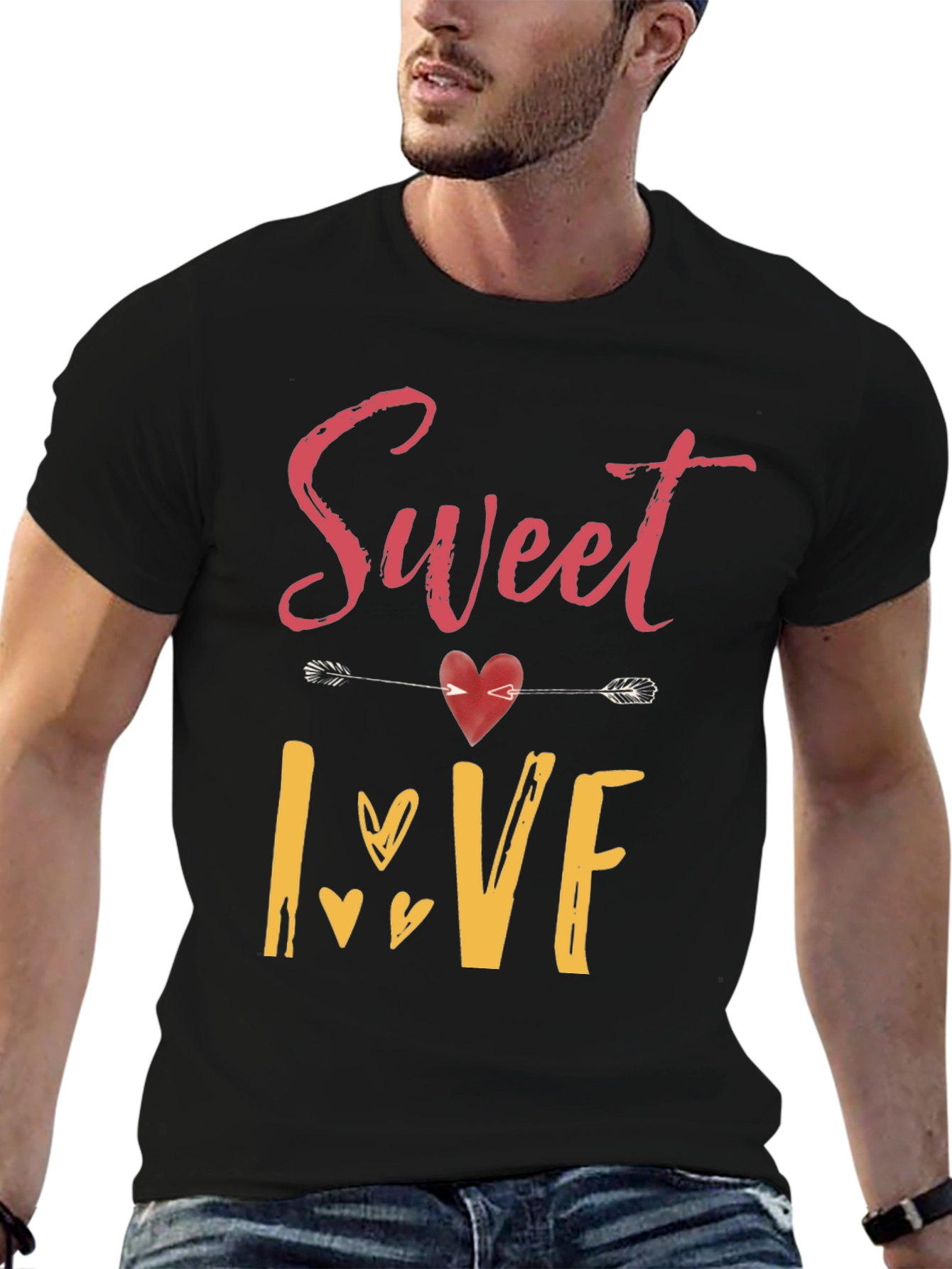 Sweet Love Graphic T-Shirt - Valentines Day