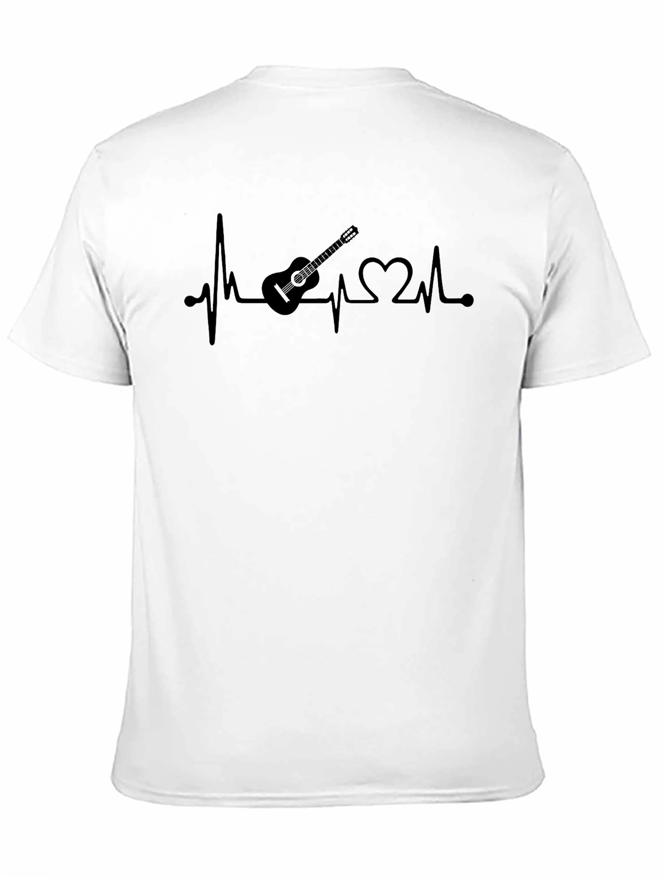 Guitar Heartbeat Graphic Tee - Music Lover Shirt