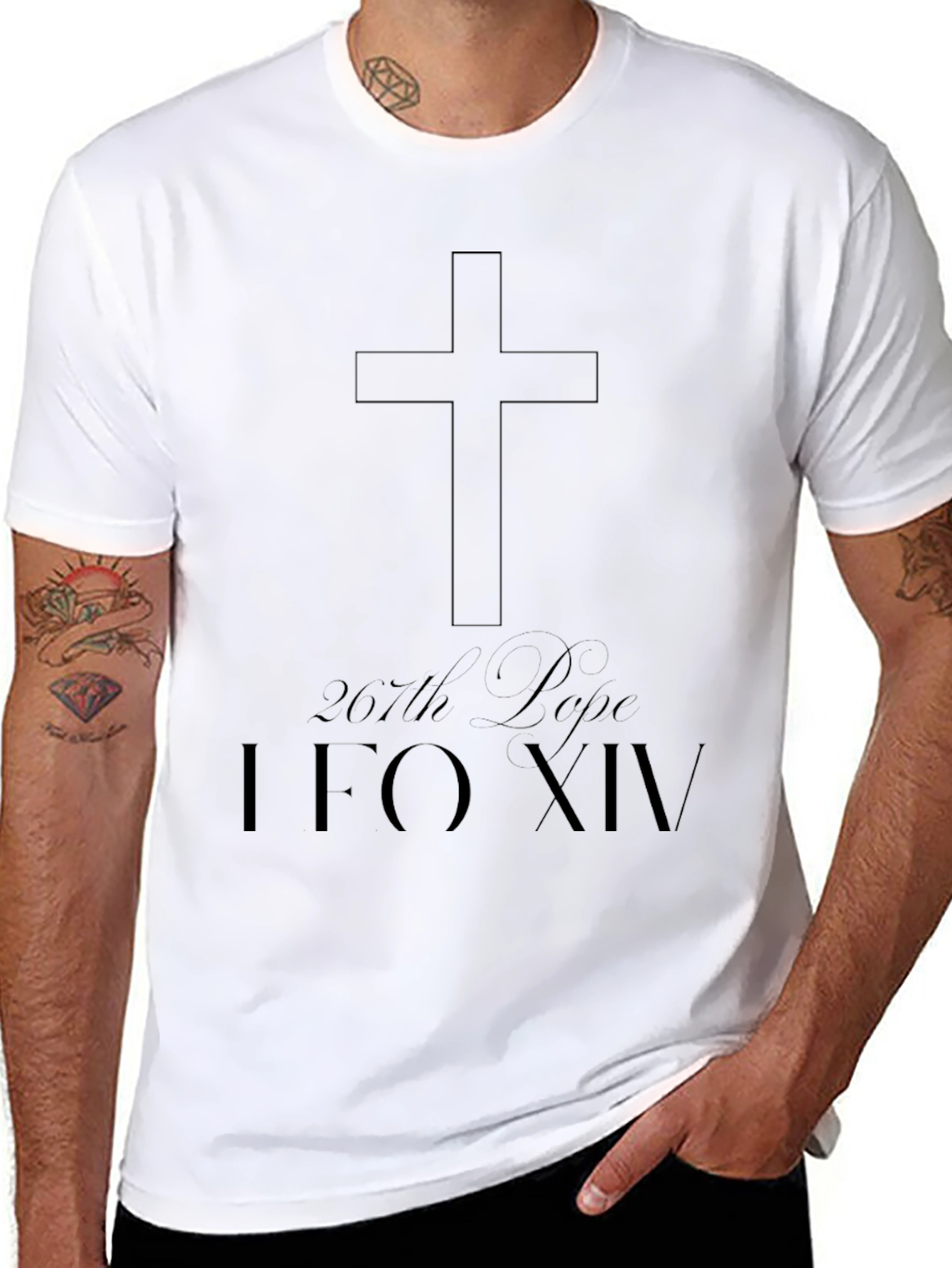 267th Pope Leo XIV Black T-Shirt