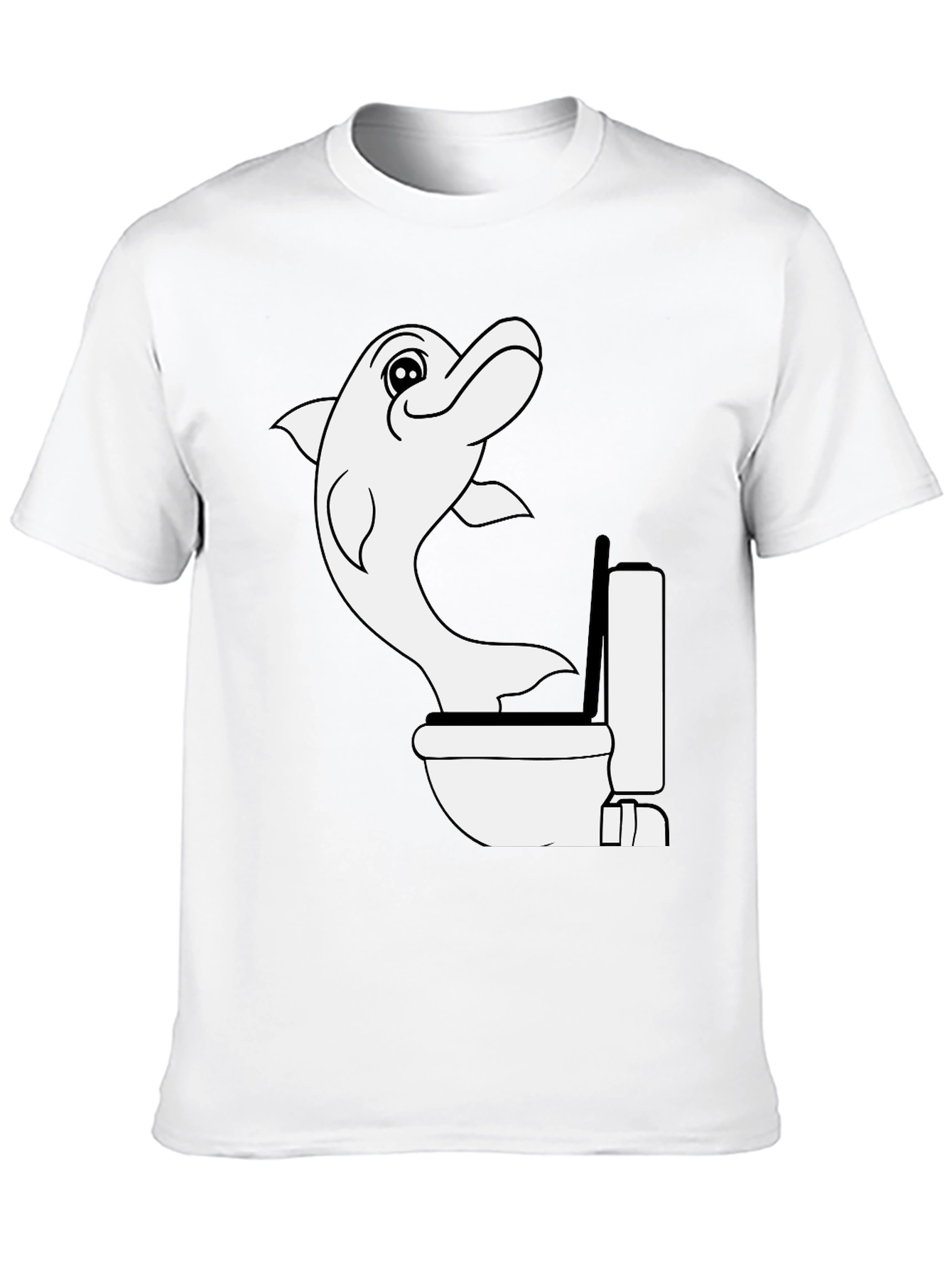 Dolphin Toilet Humor T-Shirt