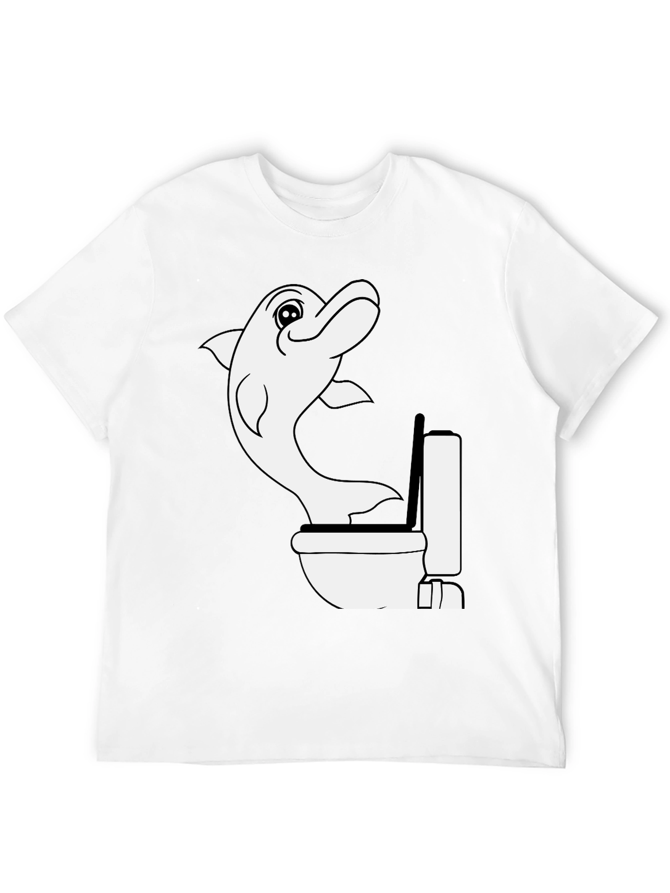Dolphin Toilet Humor T-Shirt