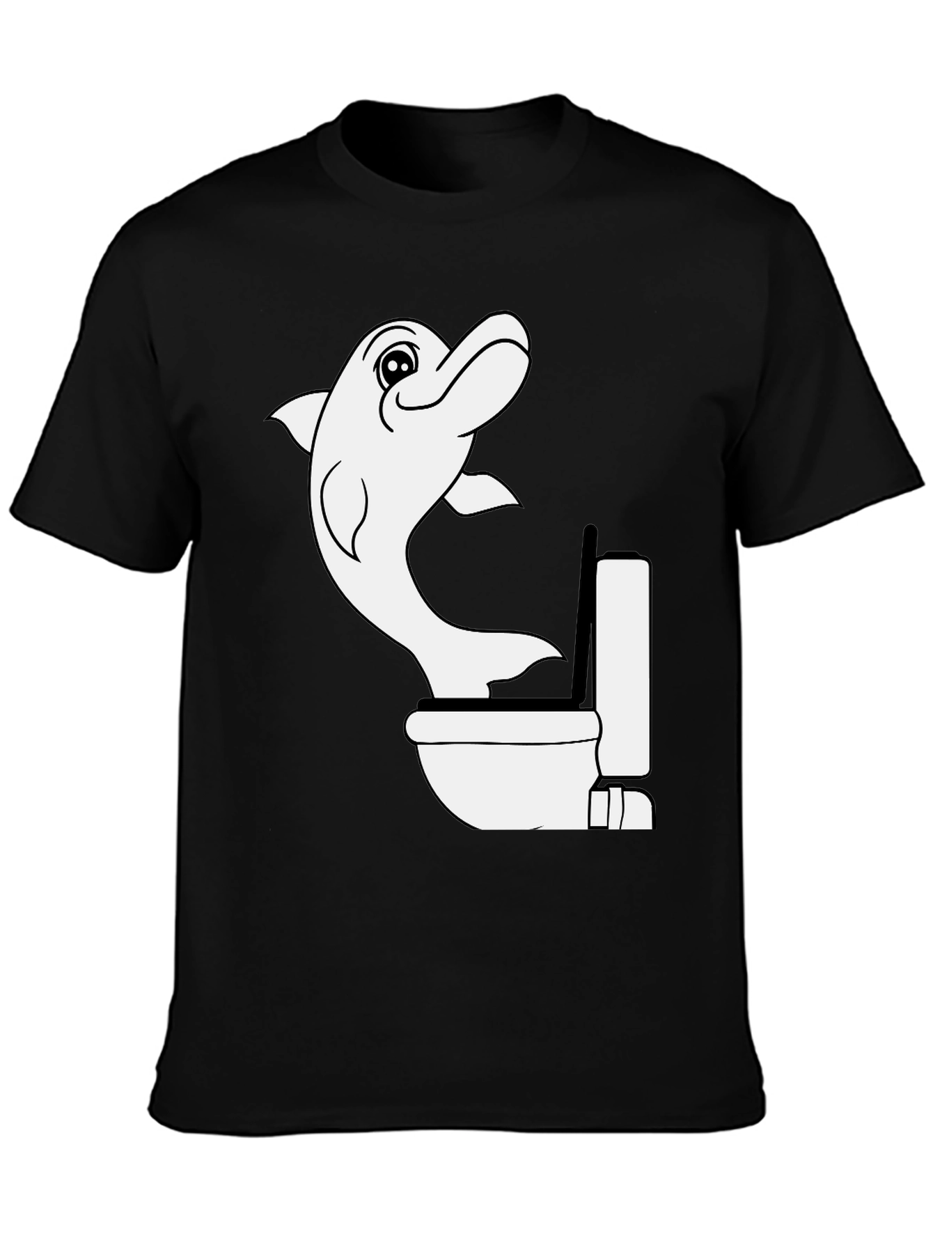 Dolphin Toilet Humor T-Shirt