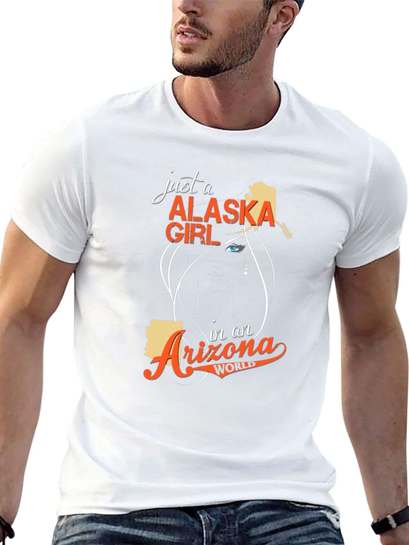 Alaska Girl in Arizona World T-Shirt