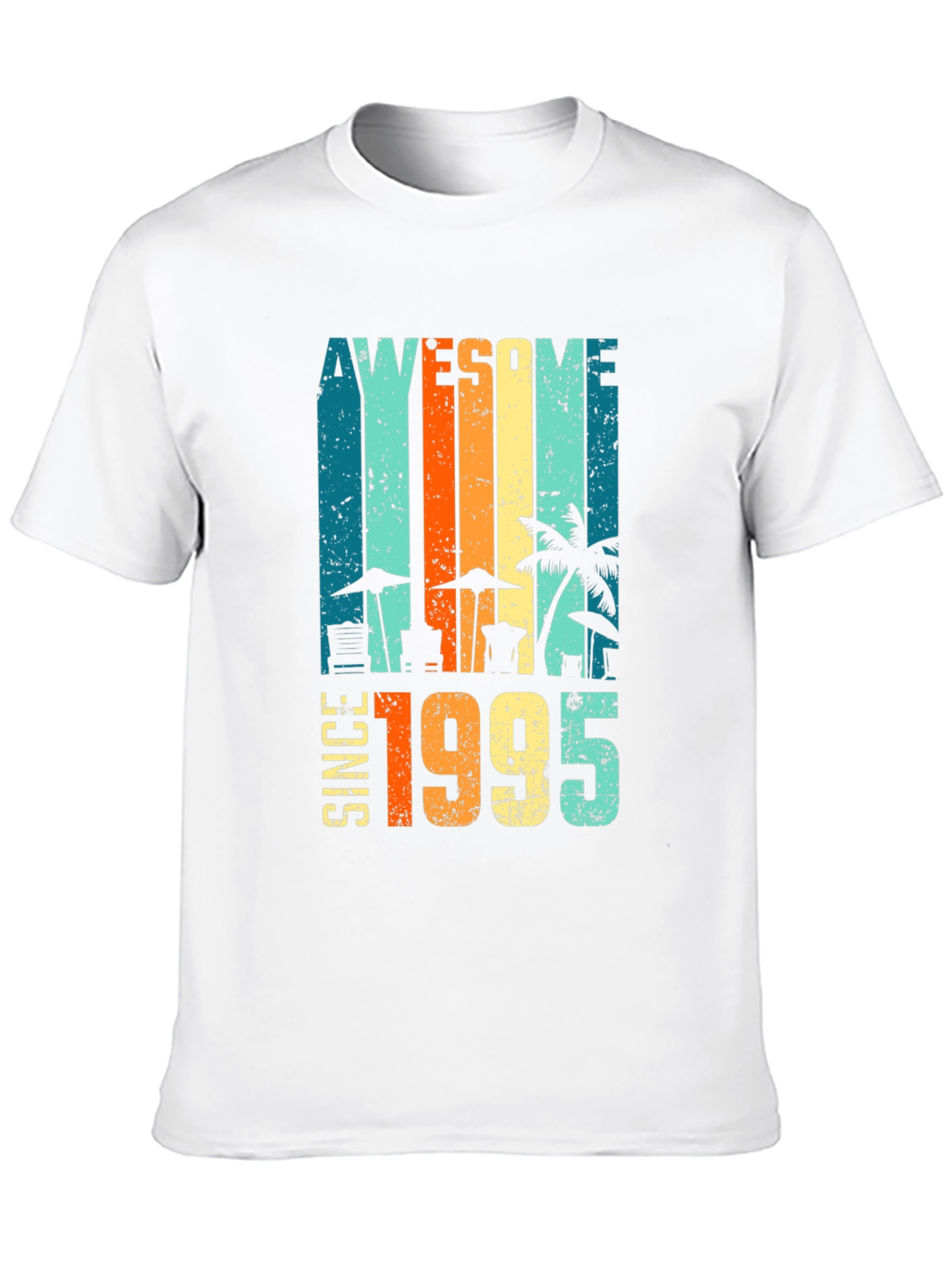 Awesome Since 1995 Beach Theme T-Shirt