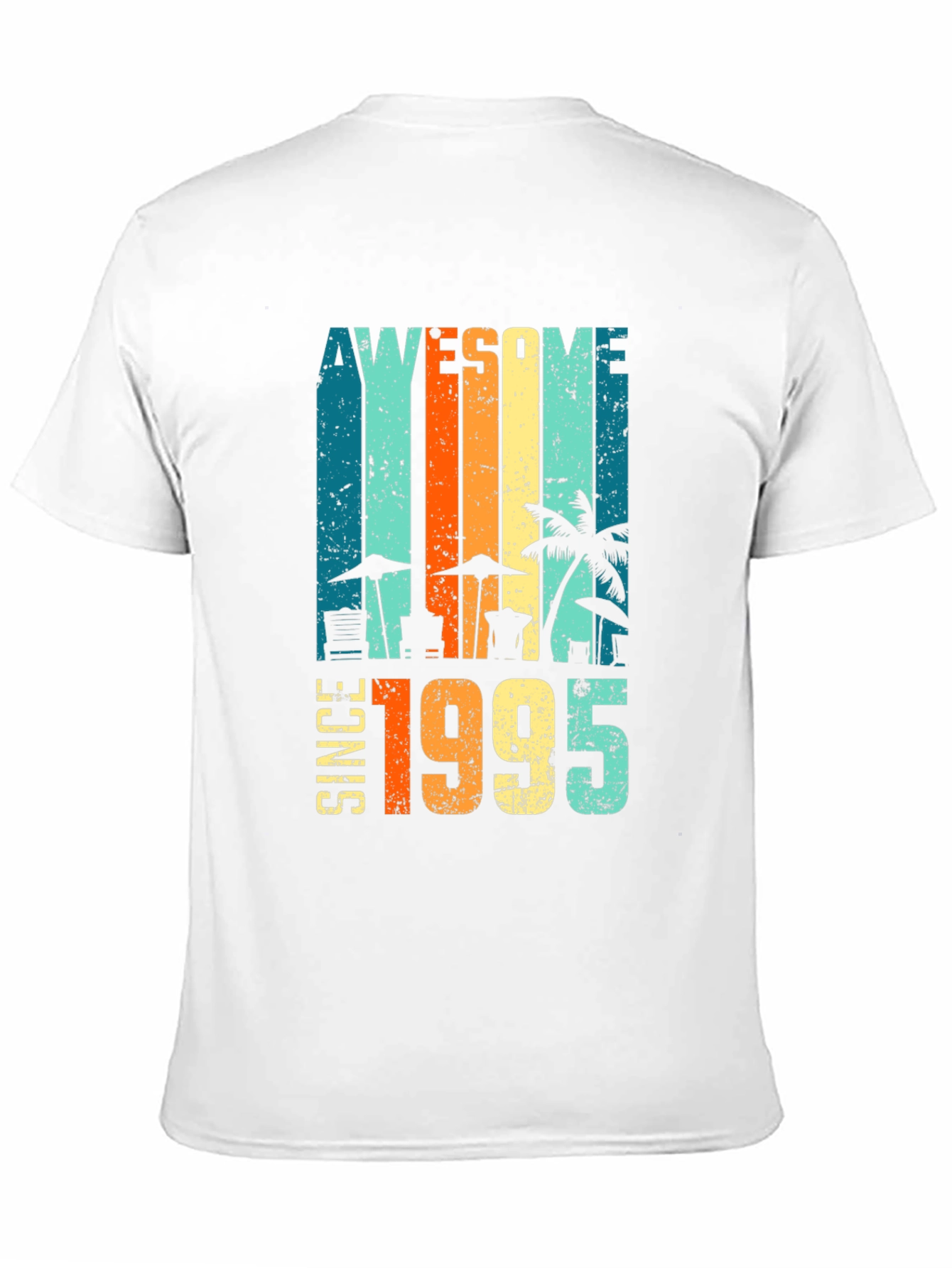 Awesome Since 1995 Beach Theme T-Shirt