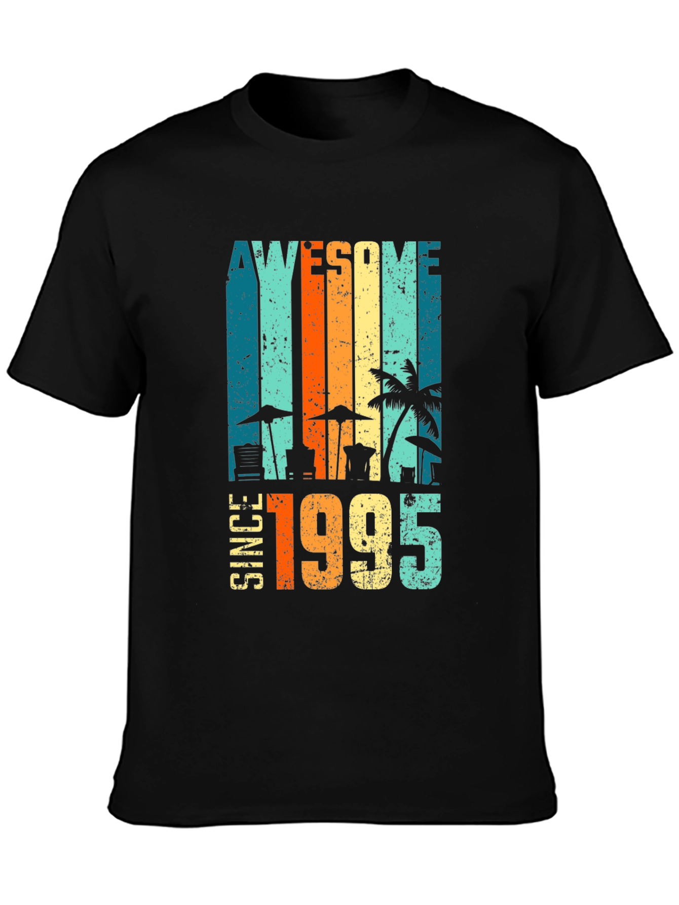 Awesome Since 1995 Beach Theme T-Shirt