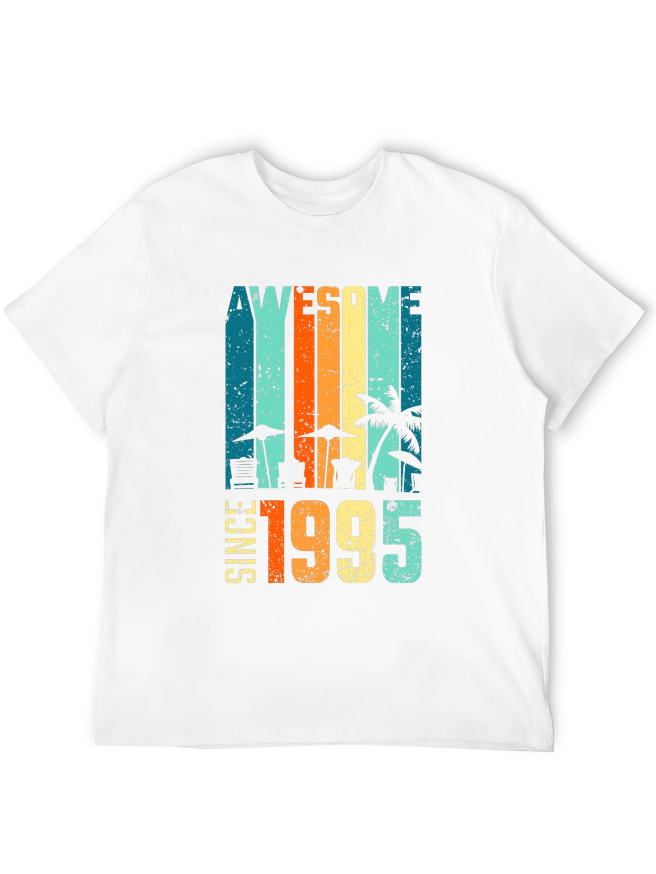 Awesome Since 1995 Beach Theme T-Shirt