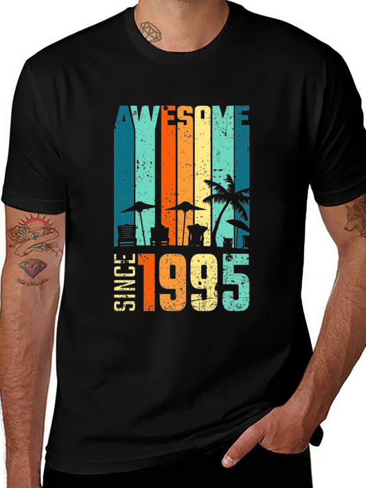 Awesome Since 1995 Beach Theme T-Shirt