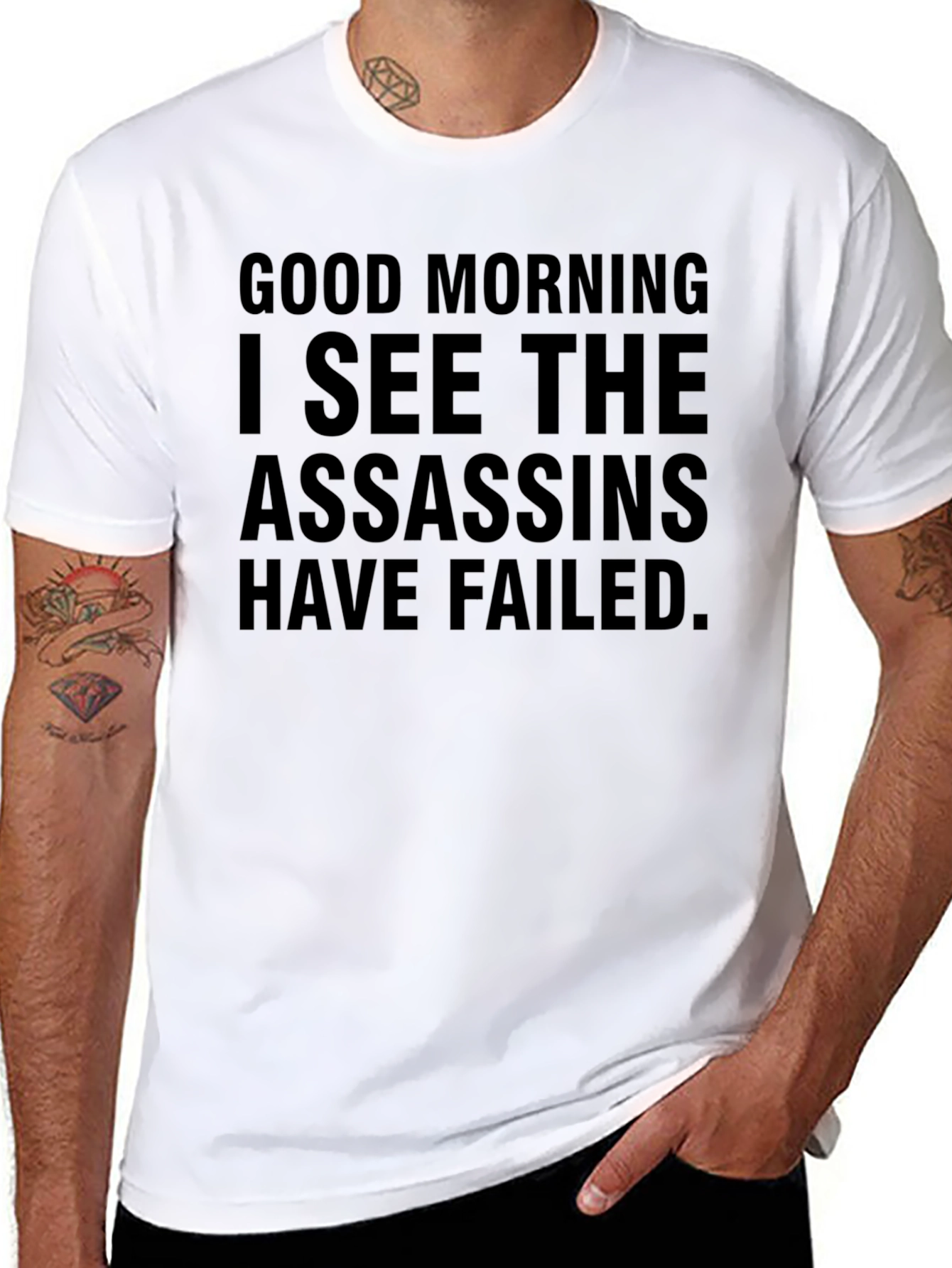 Funny Good Morning Assassins Failed Graphic Tee