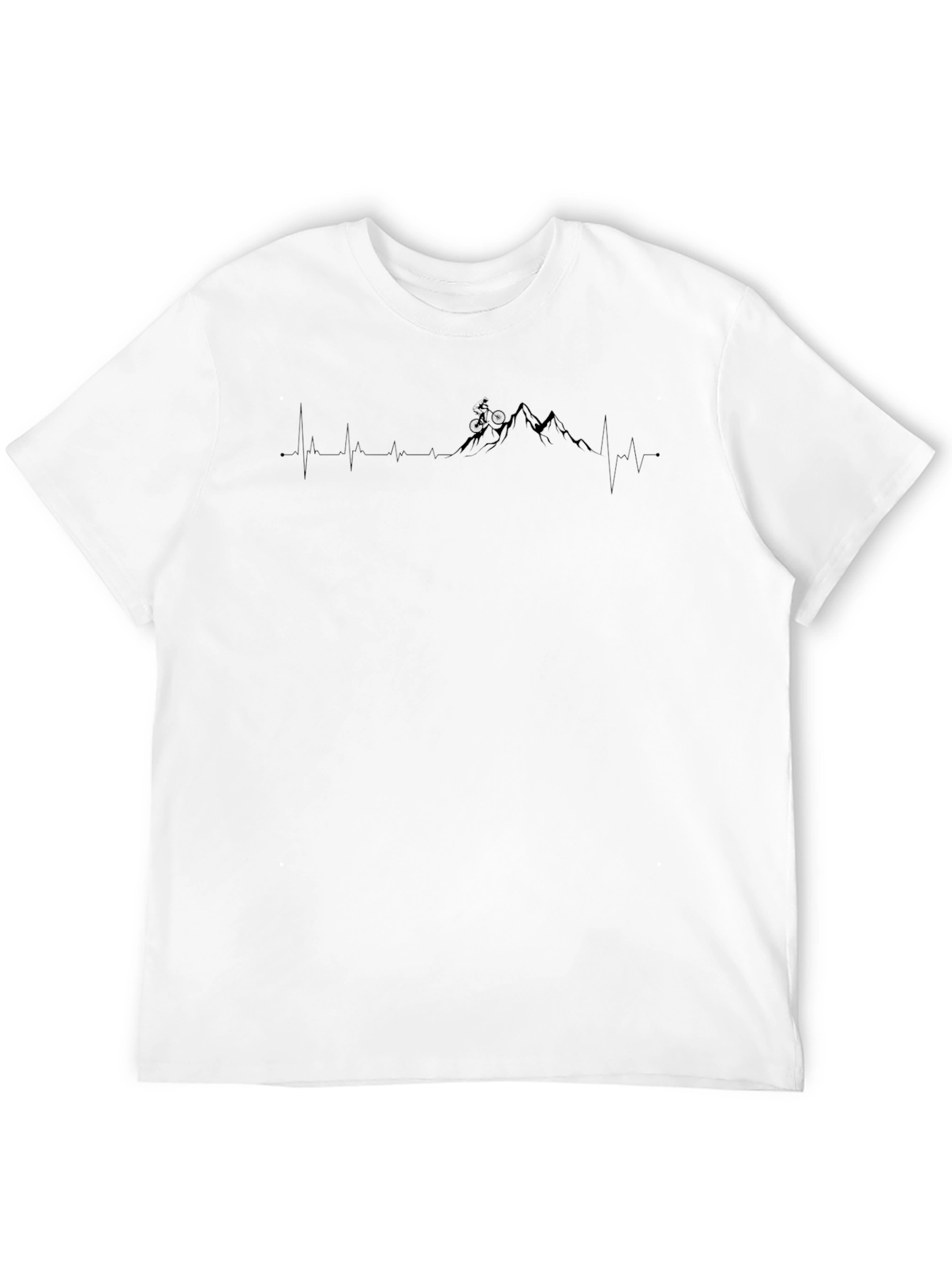 Mountain Bike Heartbeat T-Shirt - Adventure Tee
