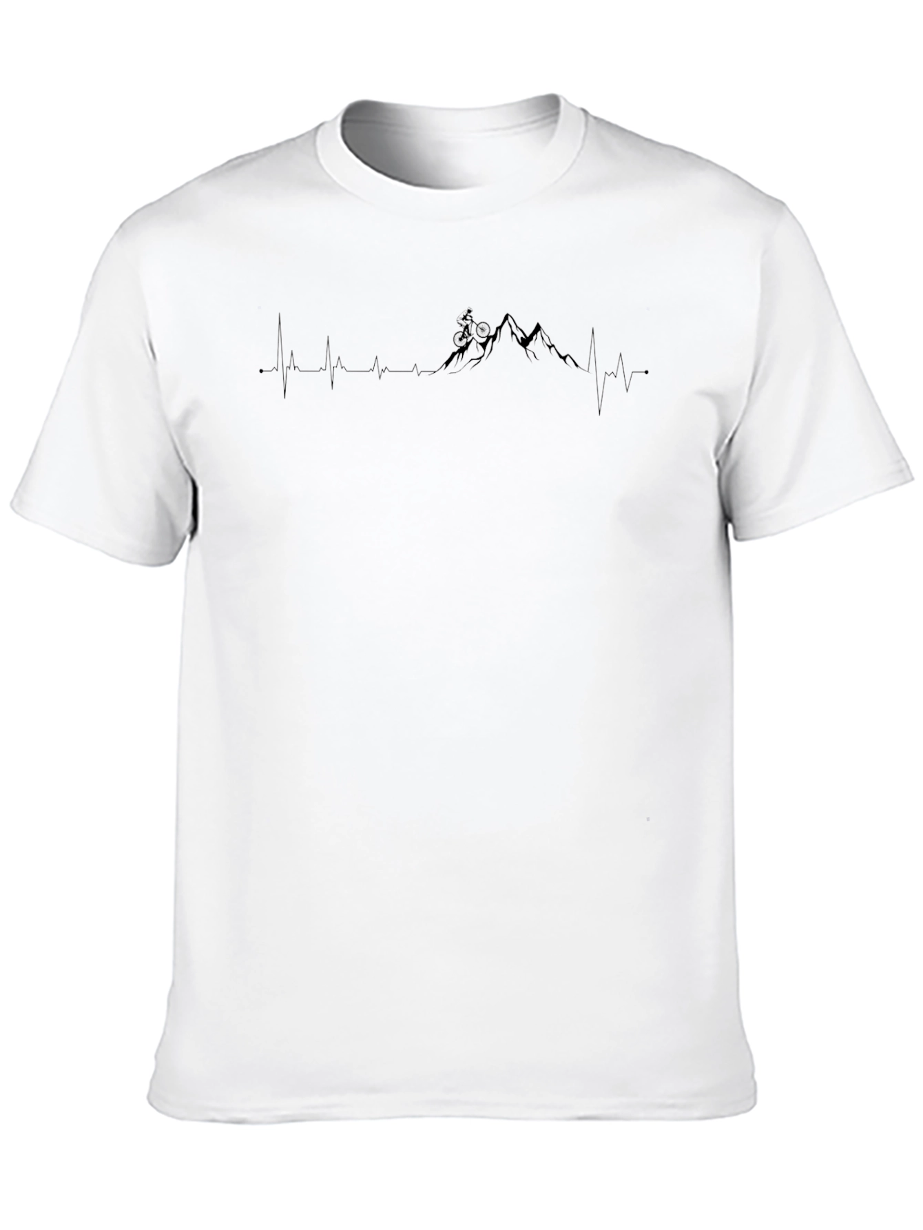 Mountain Bike Heartbeat T-Shirt - Adventure Tee