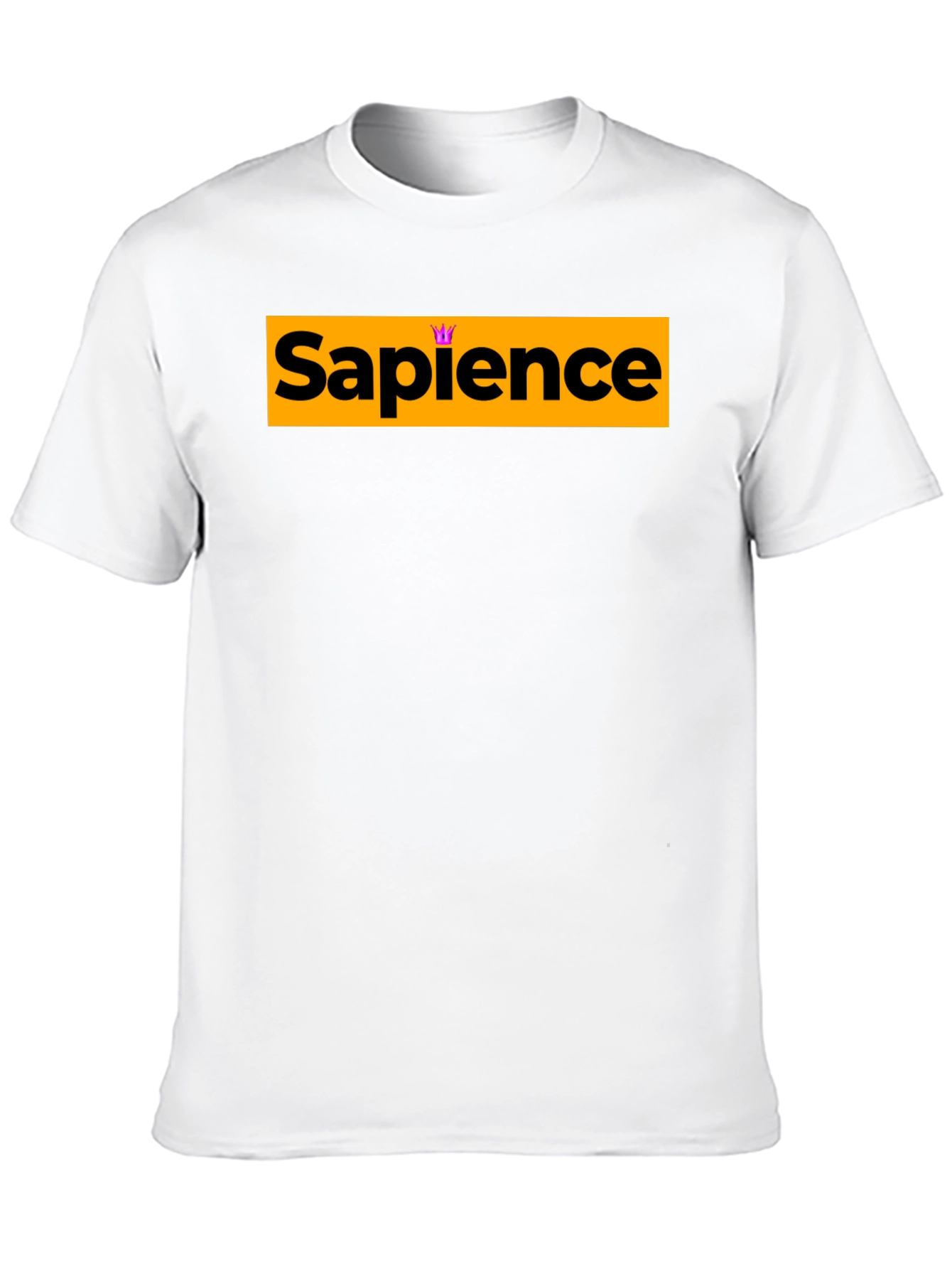 Sapience Crown Black Tee - Smart Casual